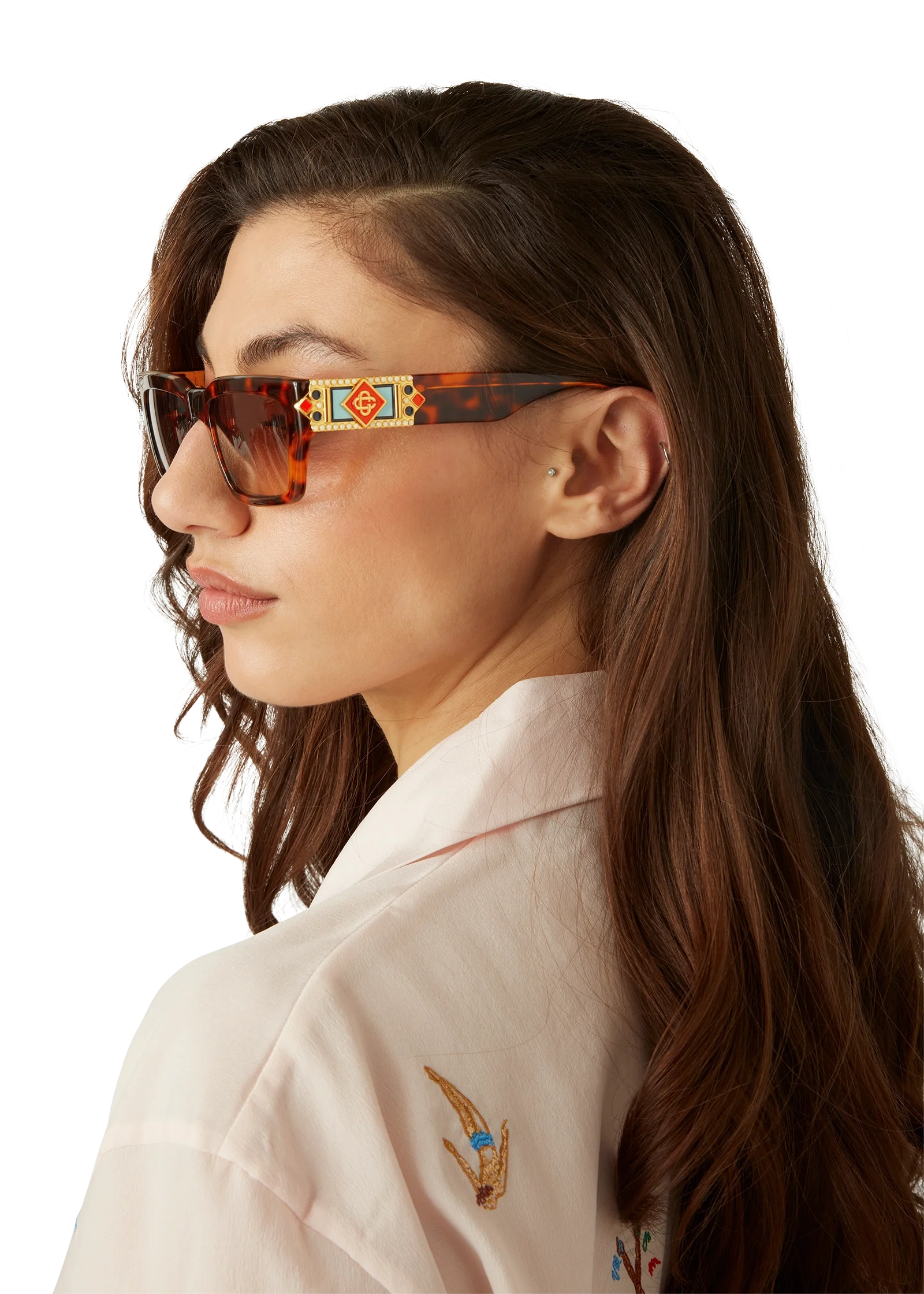 Gafas de sol cuadradas Metope de carey
