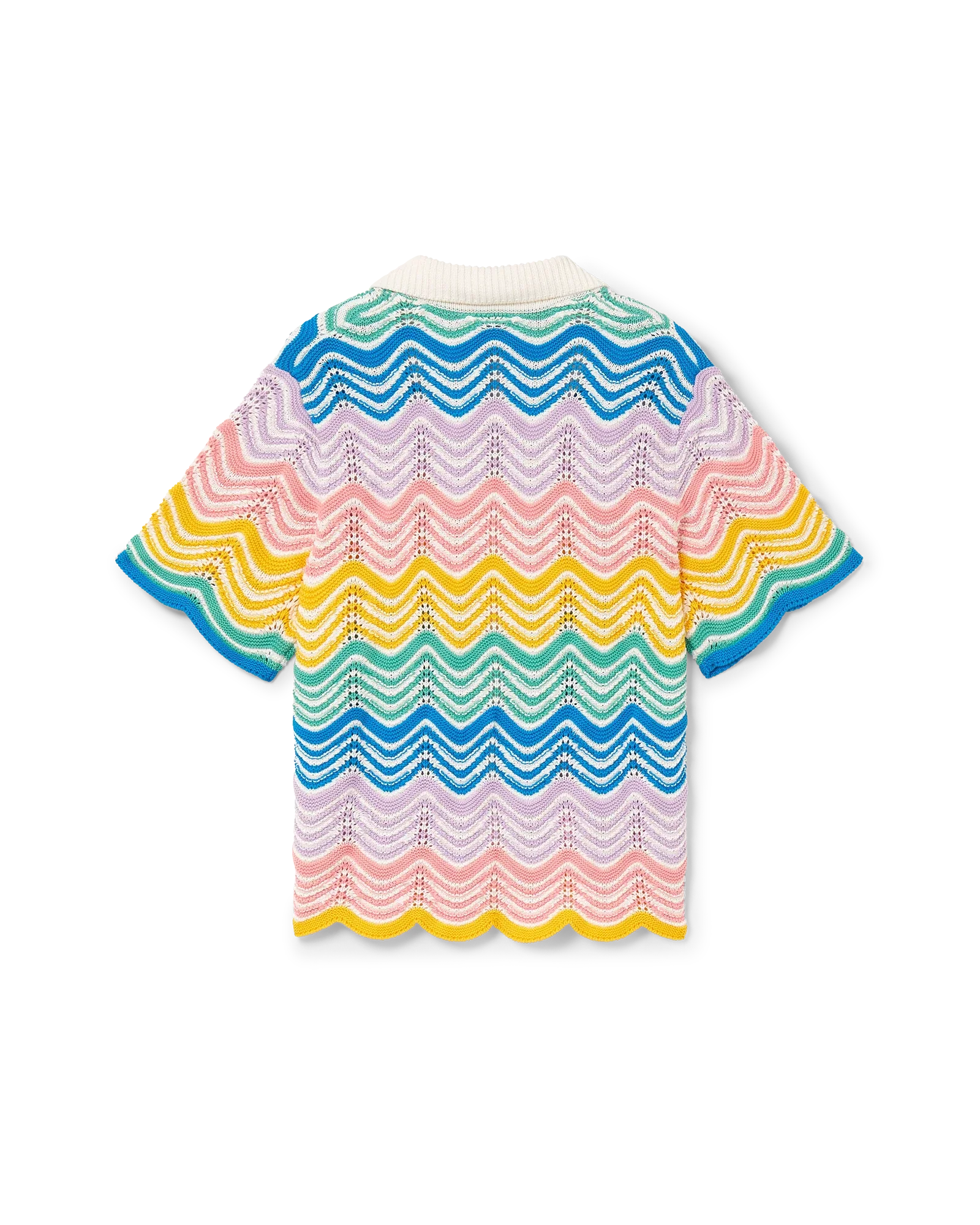 Camisa de punto con ondas degradadas