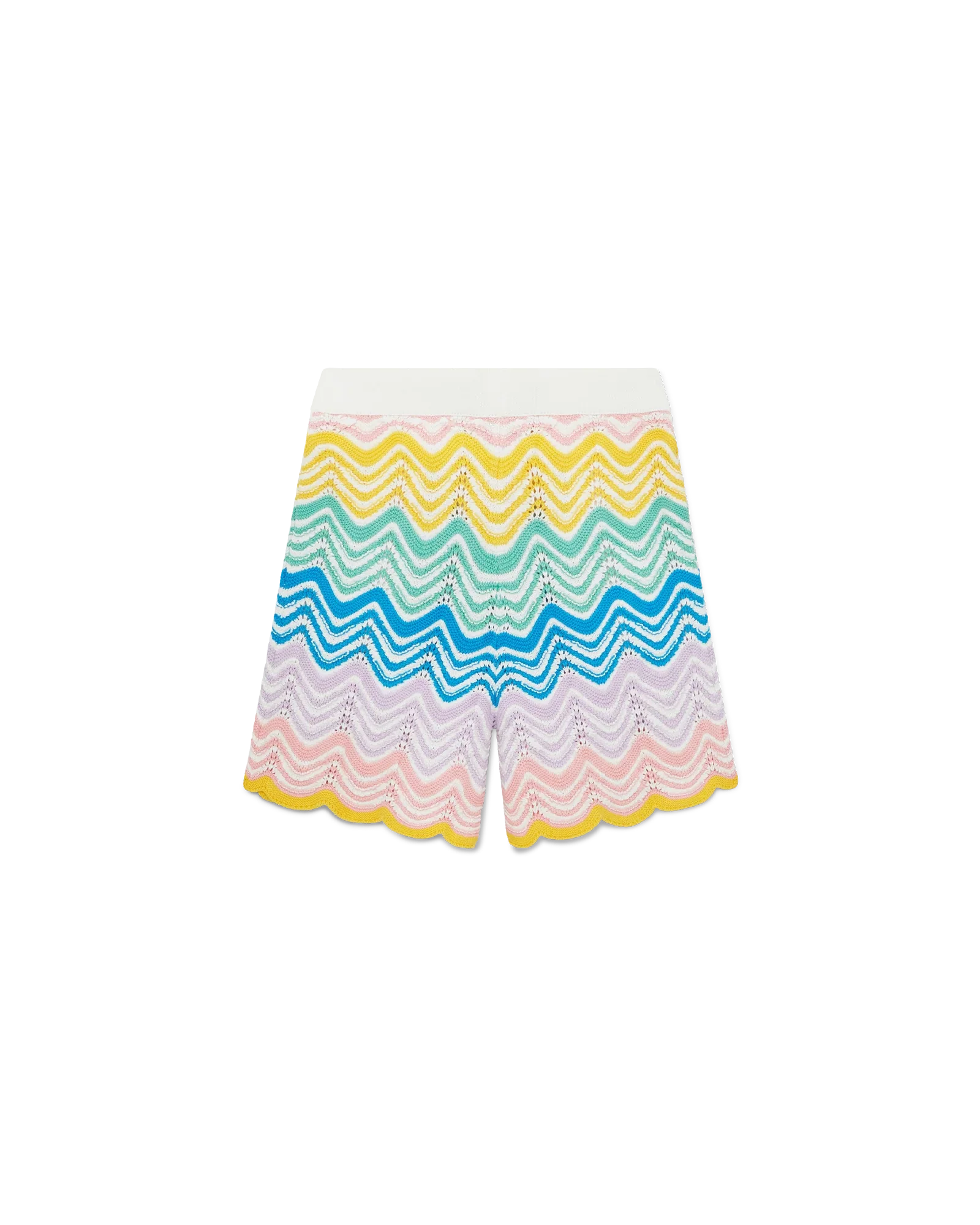 Gradient Wave Knit Shorts