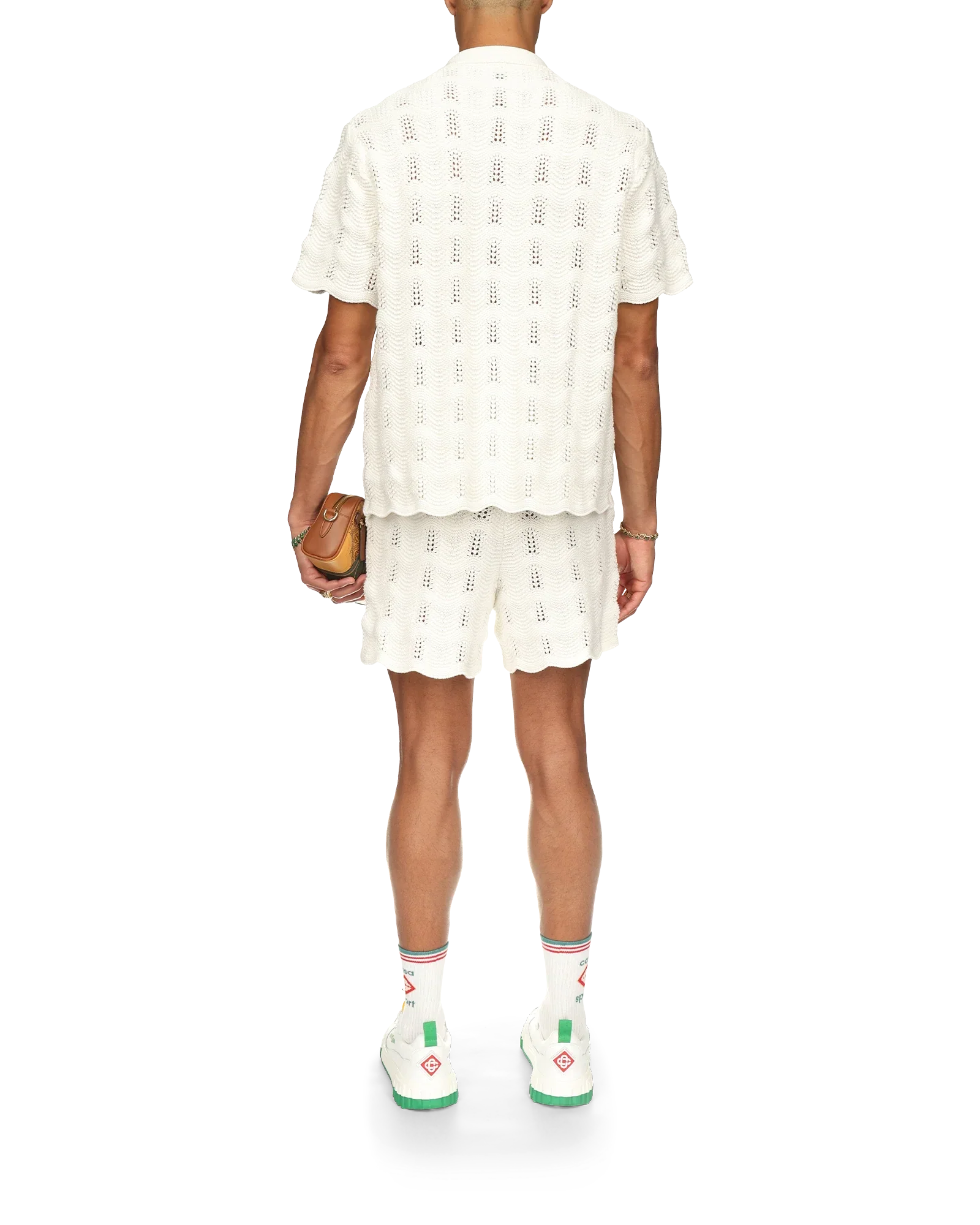 Camisa de crochet ondulada