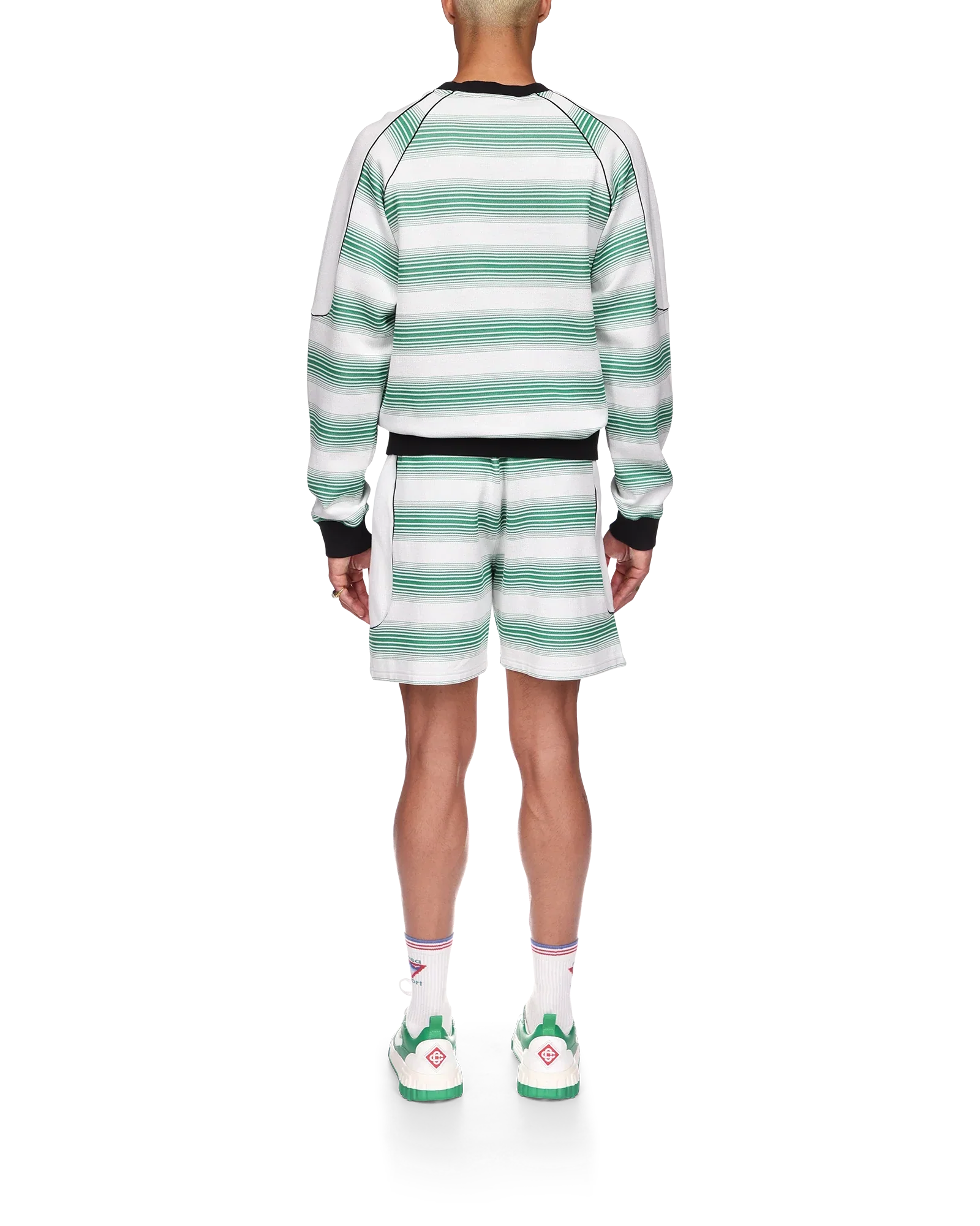 Sudadera con rayas degradadas