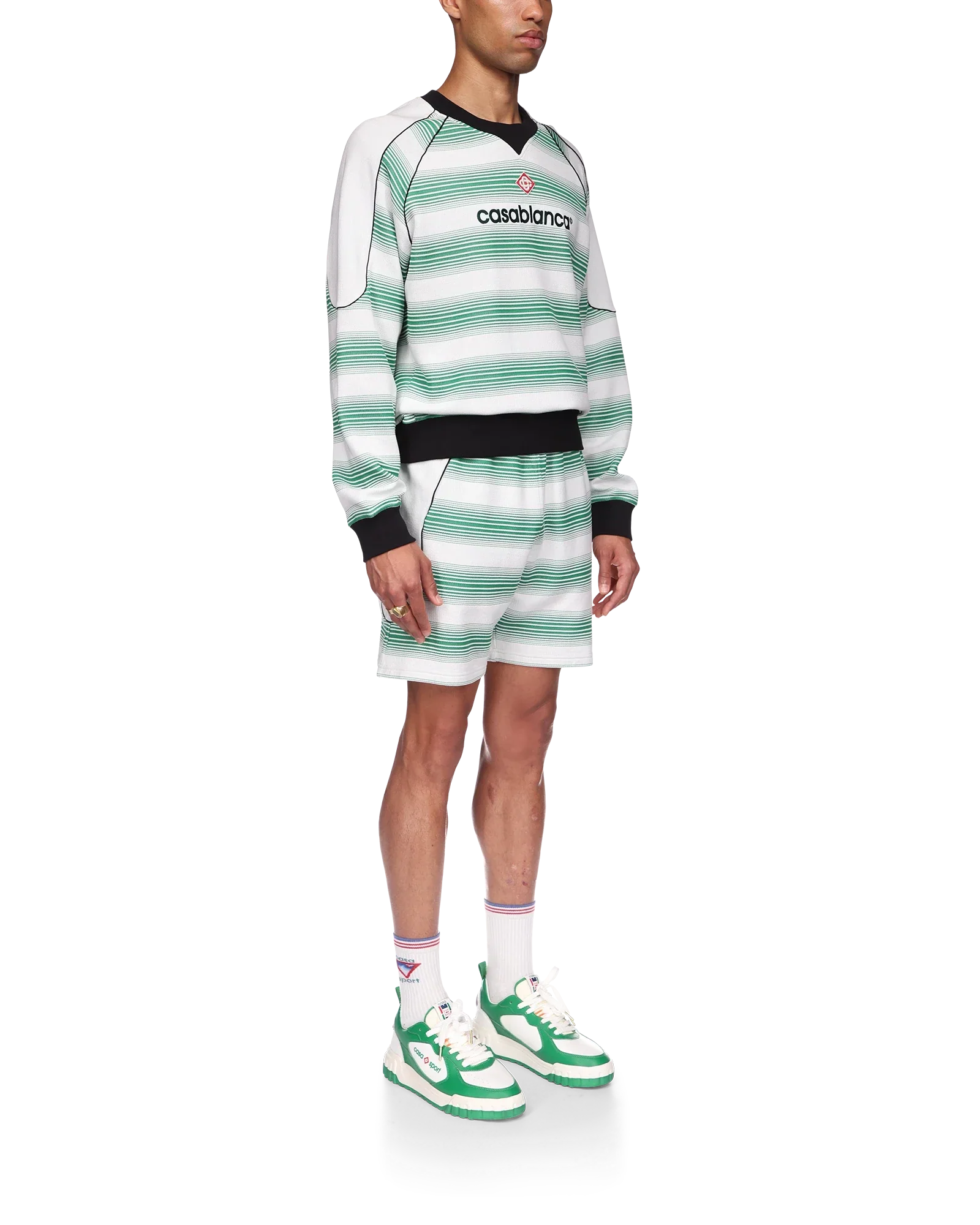 Sudadera con rayas degradadas