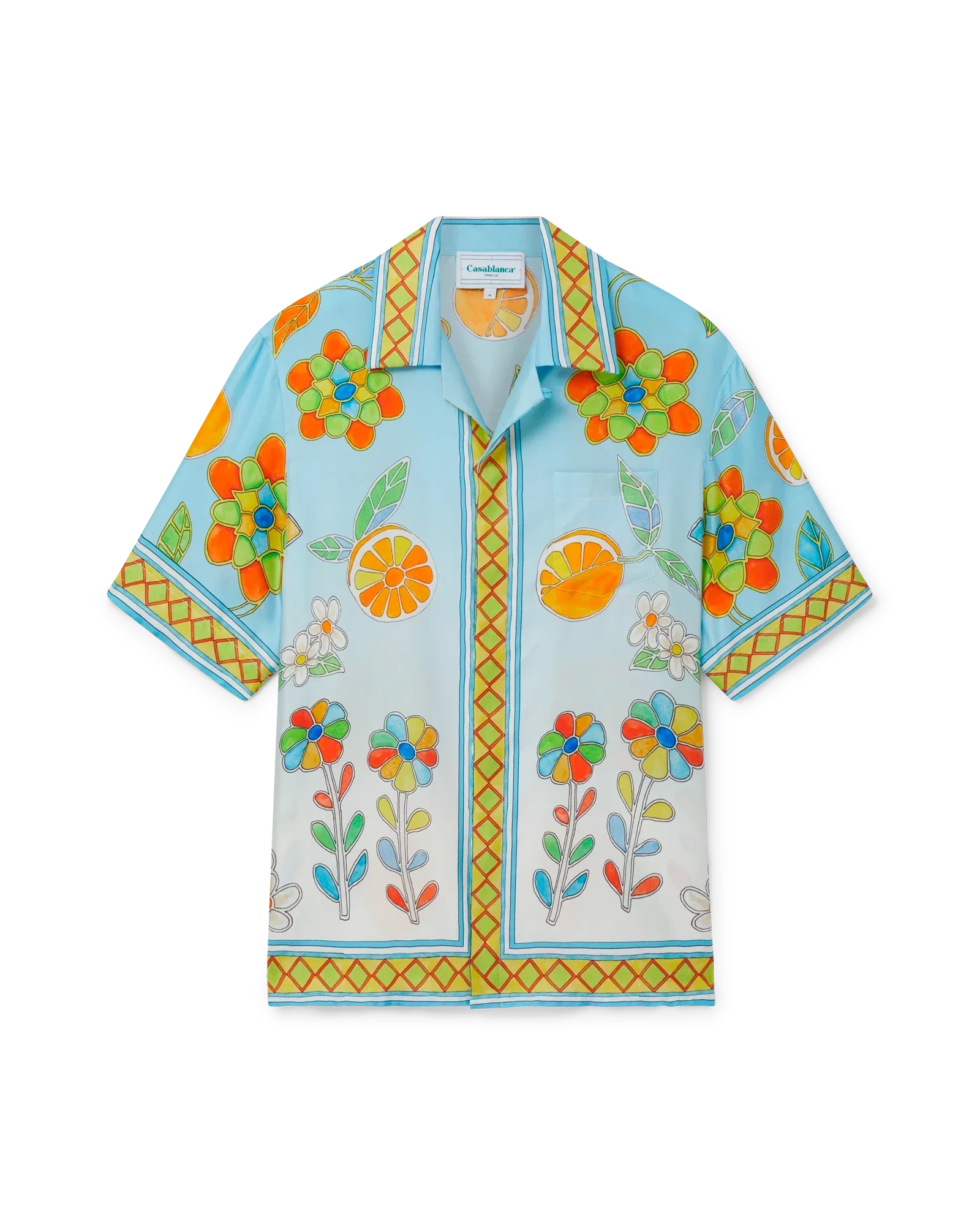 Yoruba Flowers Silk Shirt