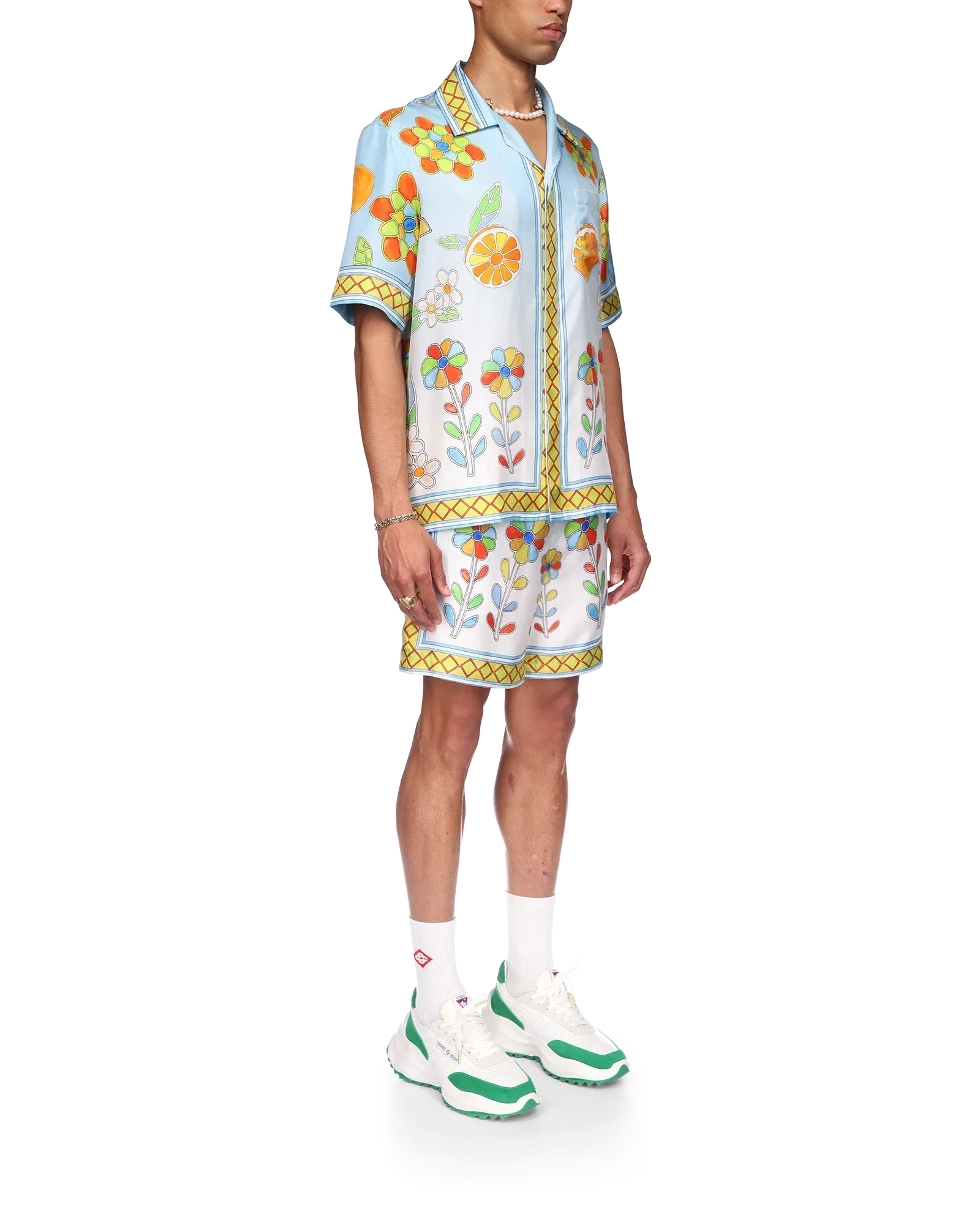 Yoruba Flowers Silk Shirt