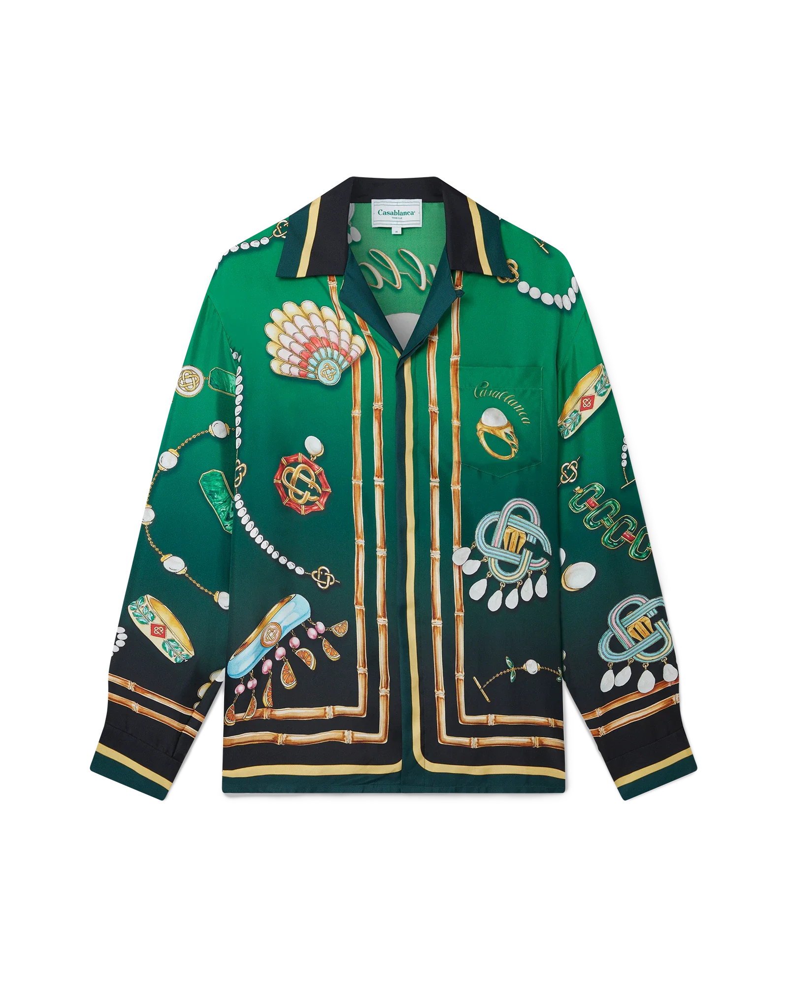 El joyero de la camisa de seda