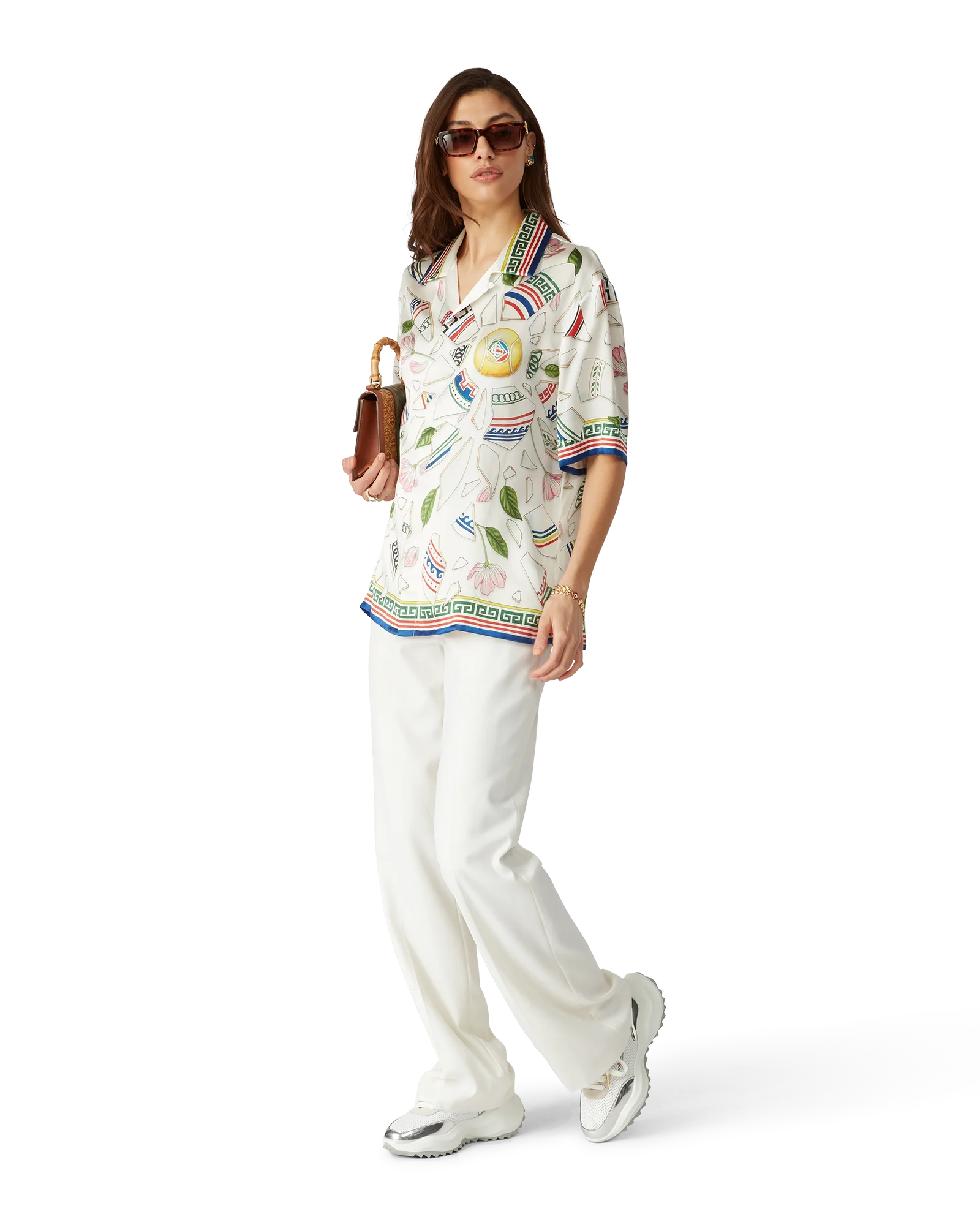 Camisa de seda de manga corta Le Vase Brise