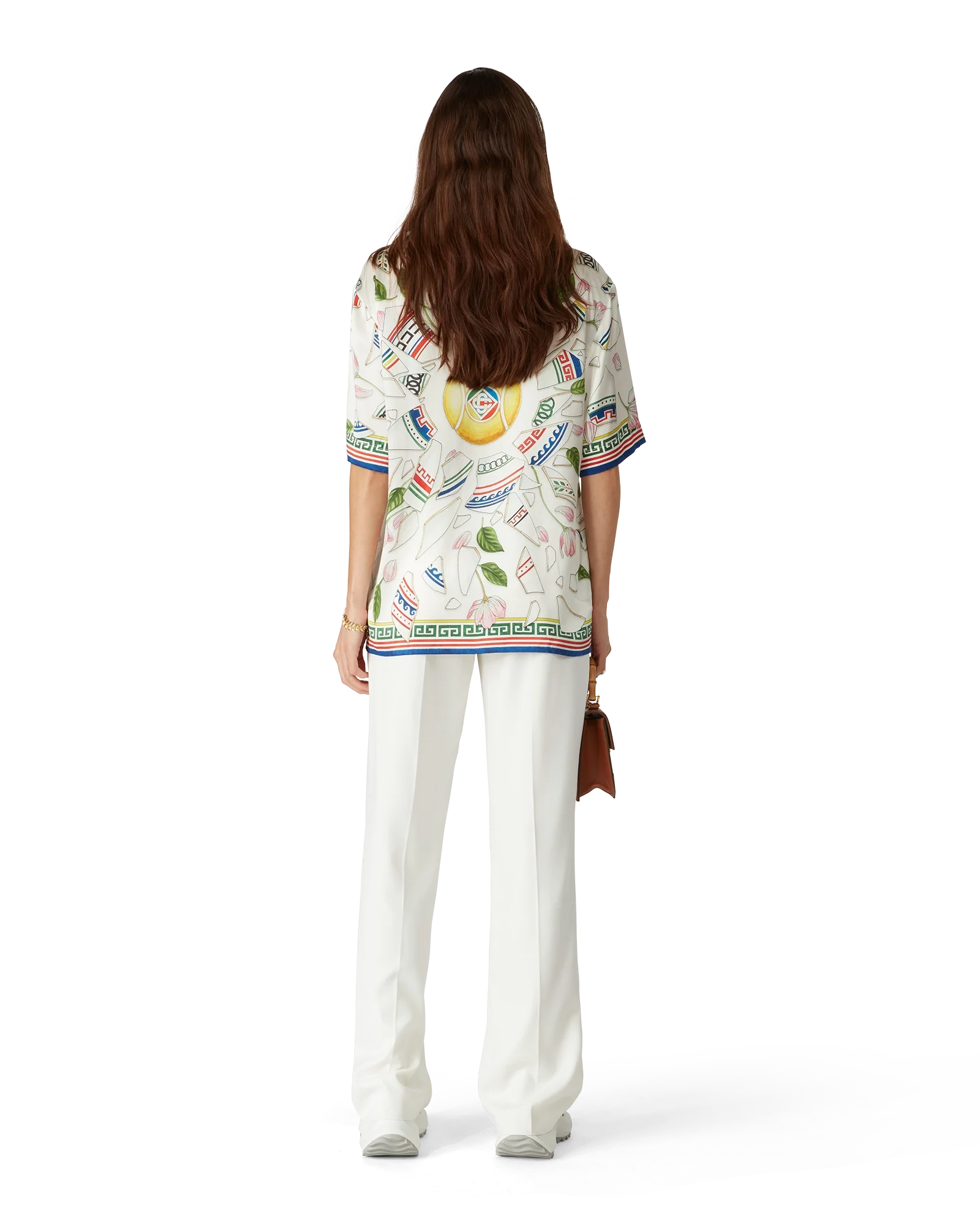 Camisa de seda de manga corta Le Vase Brise