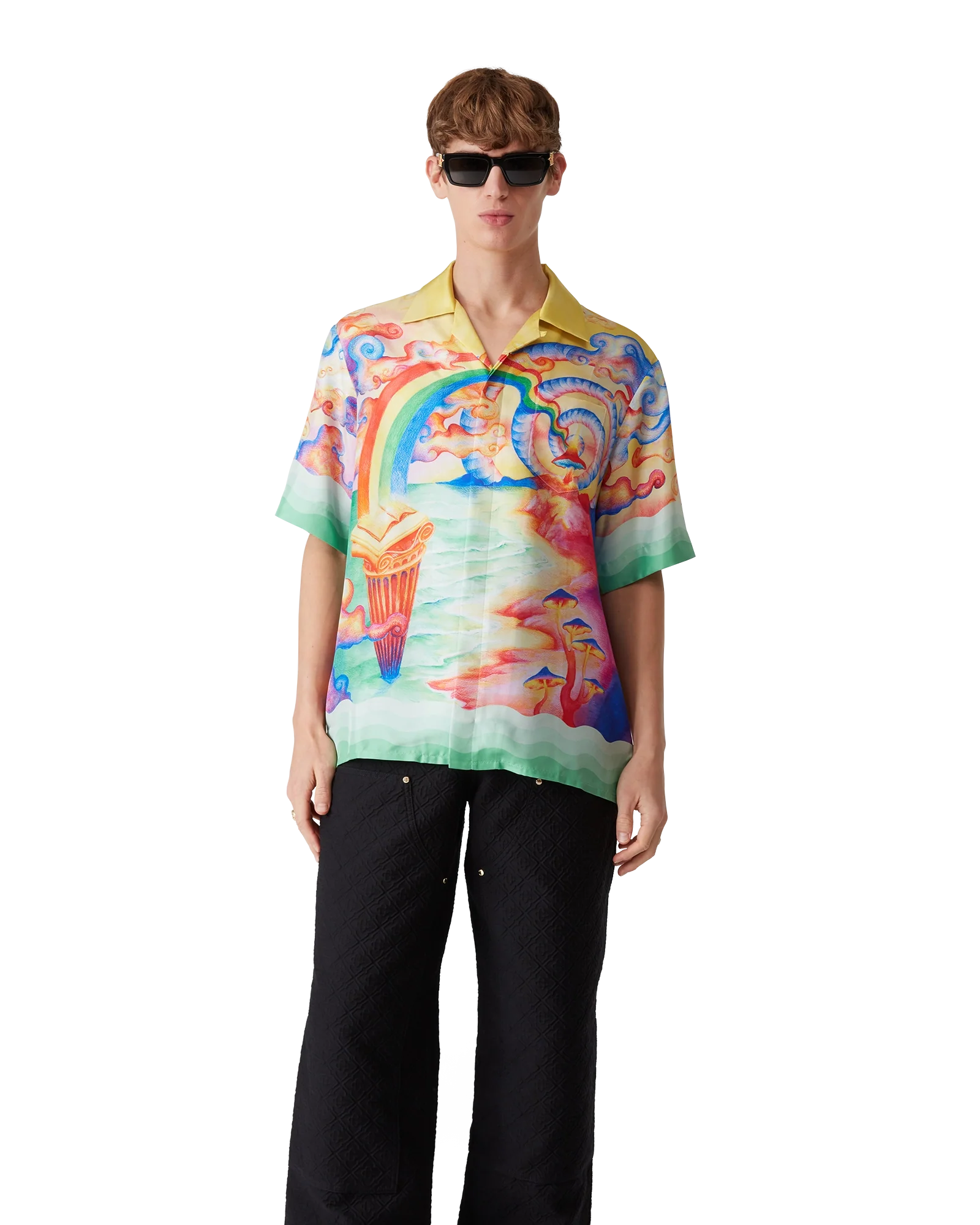 Camisa de seda de manga corta Nature's Teacher