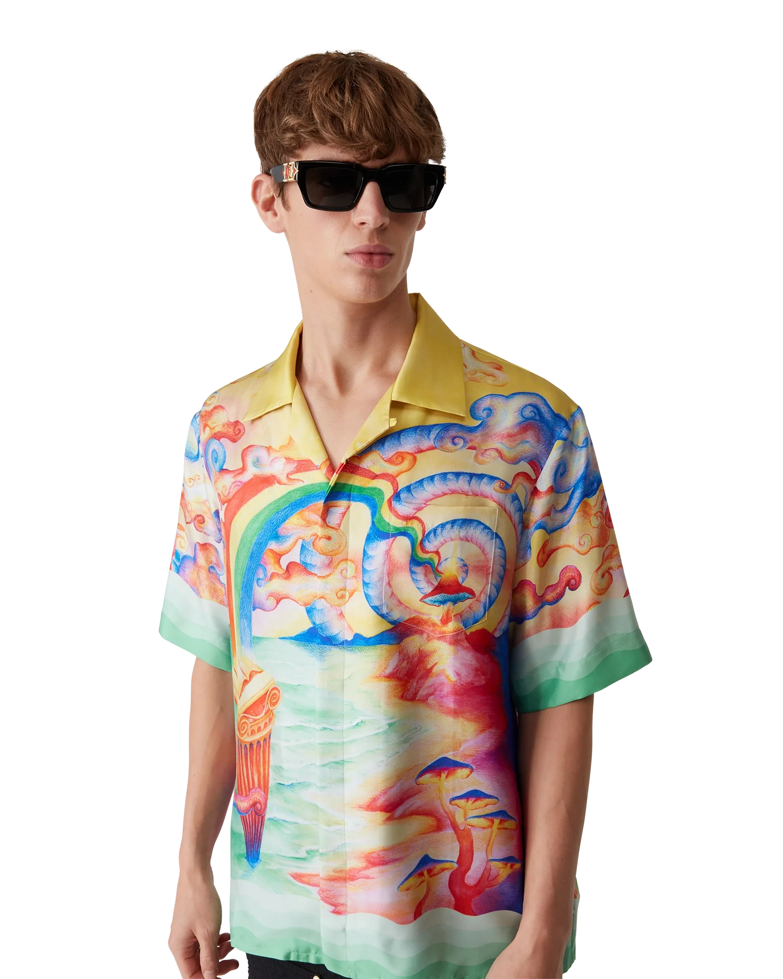 Camisa de seda de manga corta Nature's Teacher