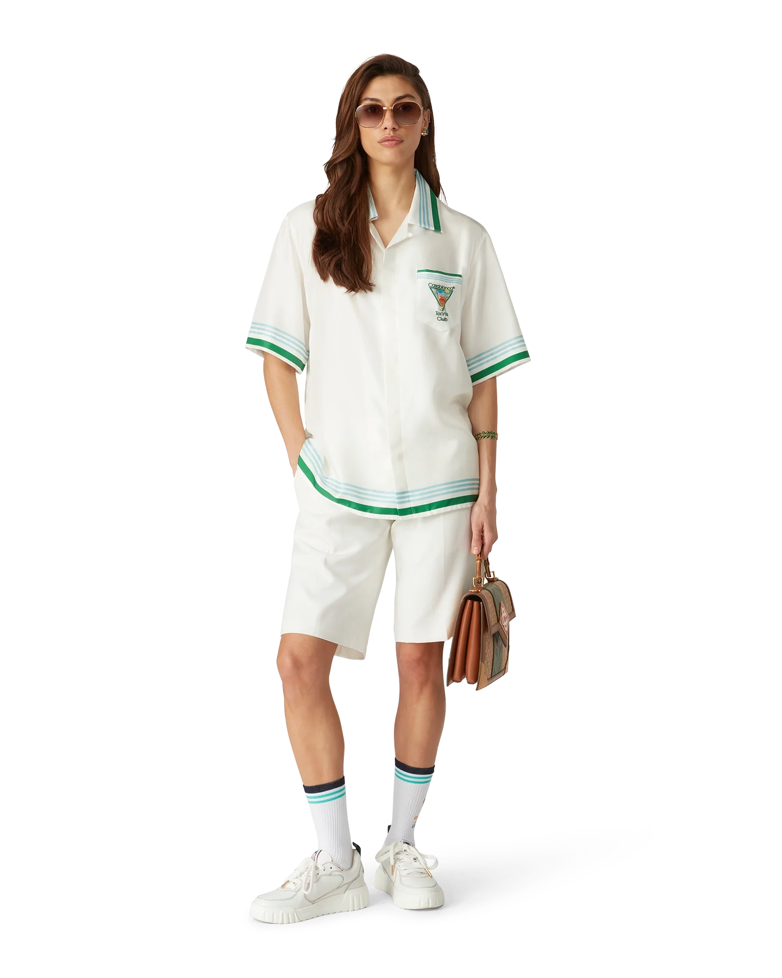 Camisa de seda de manga corta Metaphysical Tennis Icon