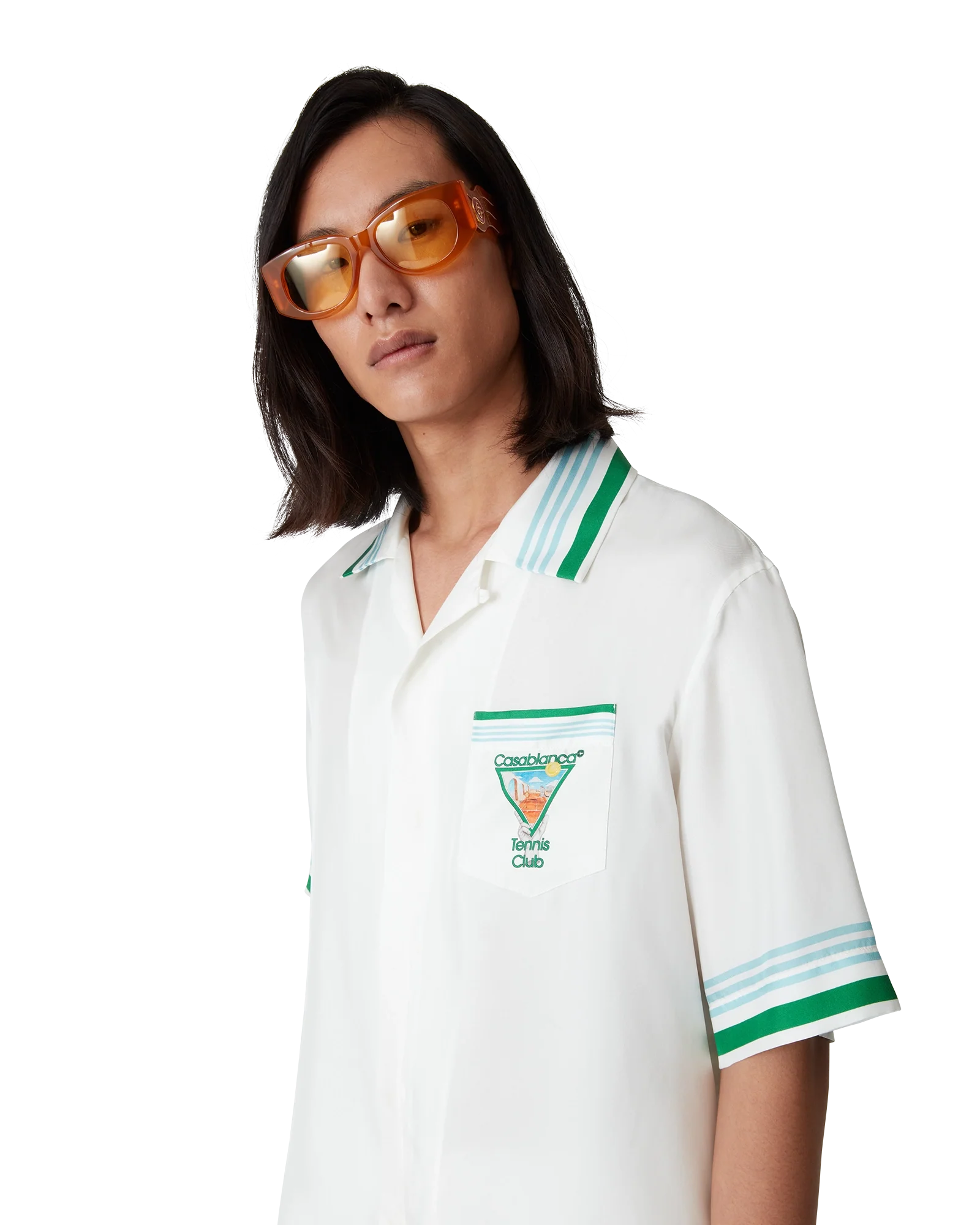 Camisa de seda de manga corta Metaphysical Tennis Icon