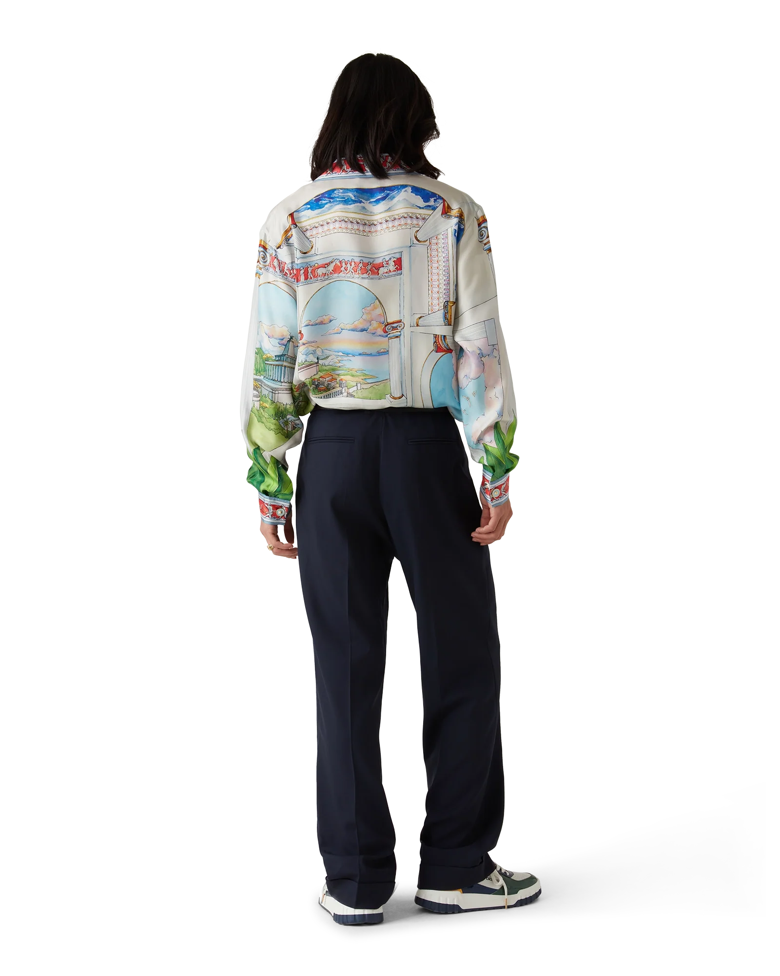 Camisa de seda de manga larga Le Passage