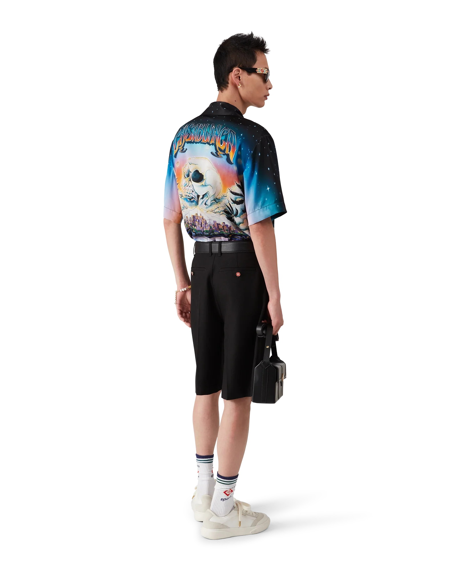 Camisa de seda de manga corta The Premonition