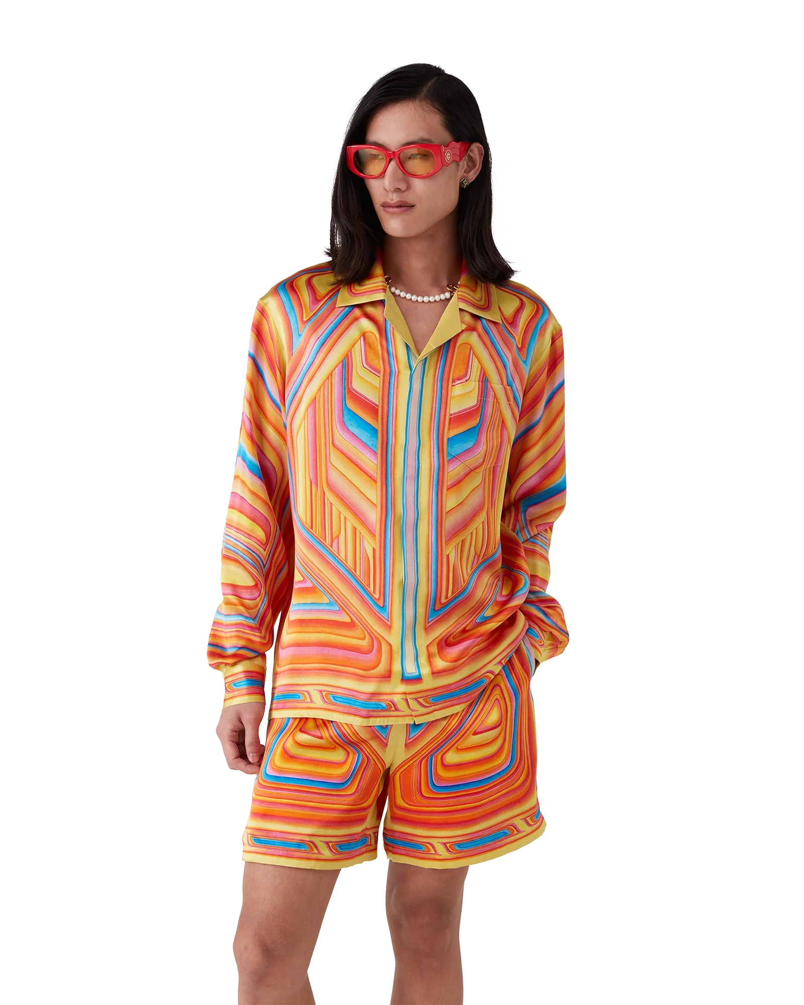 Camisa de seda de manga larga Low Rider