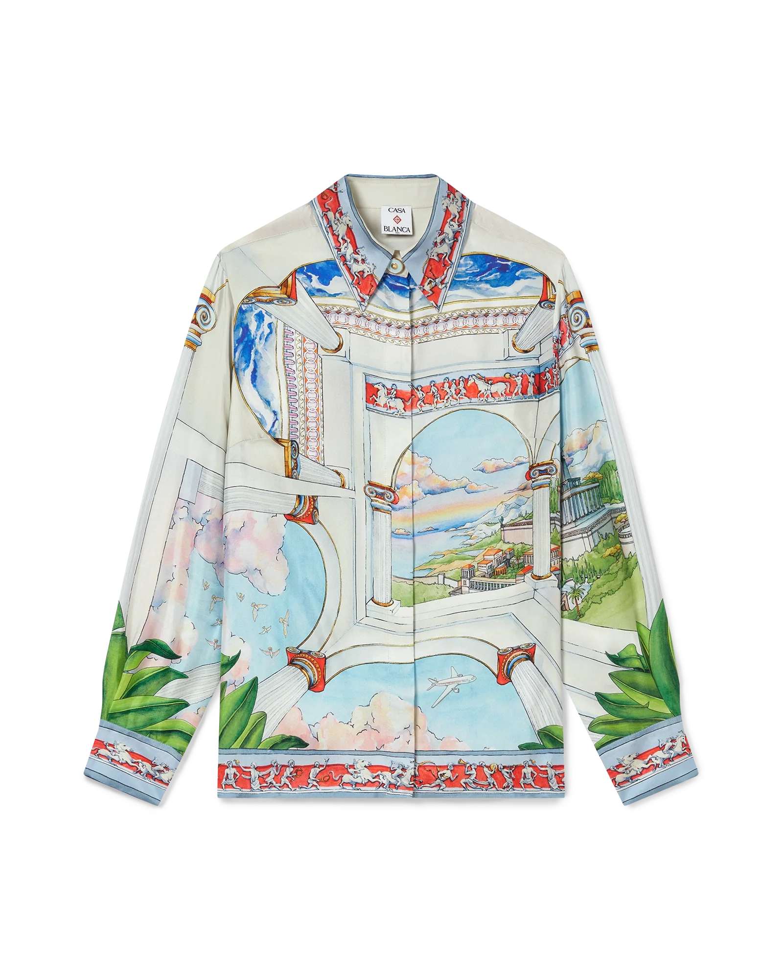 Camisa de seda de manga larga Le Passage
