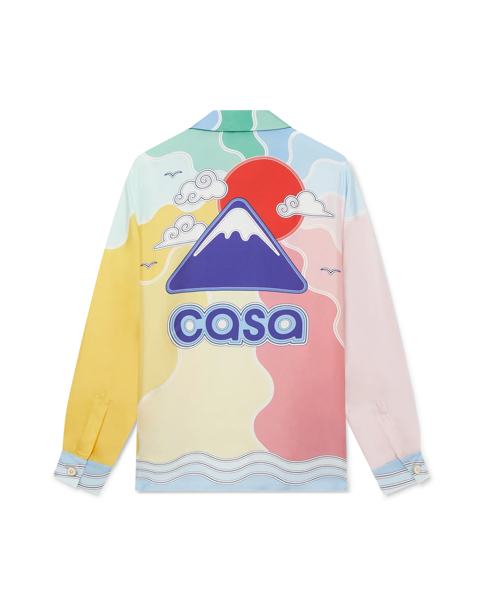 Camisa de seda Rising Sun