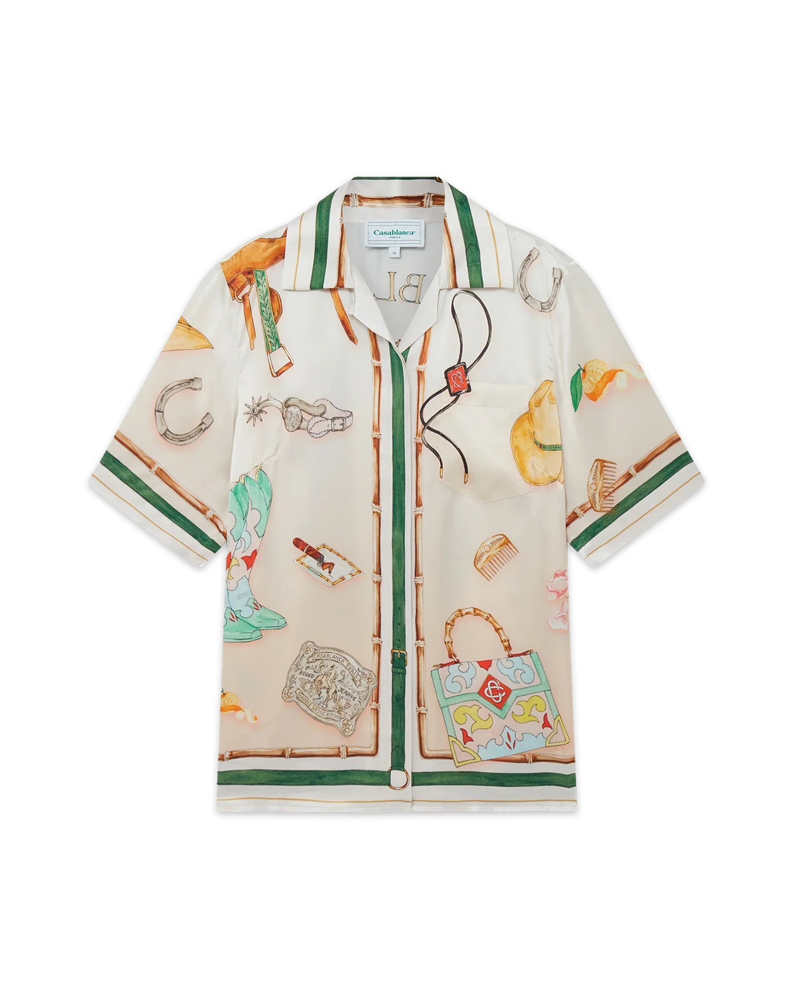La camisa de seda del establo blanco