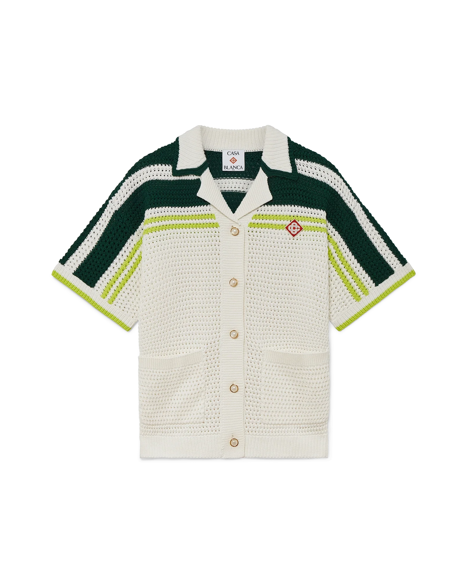 Camiseta de tenis de crochet