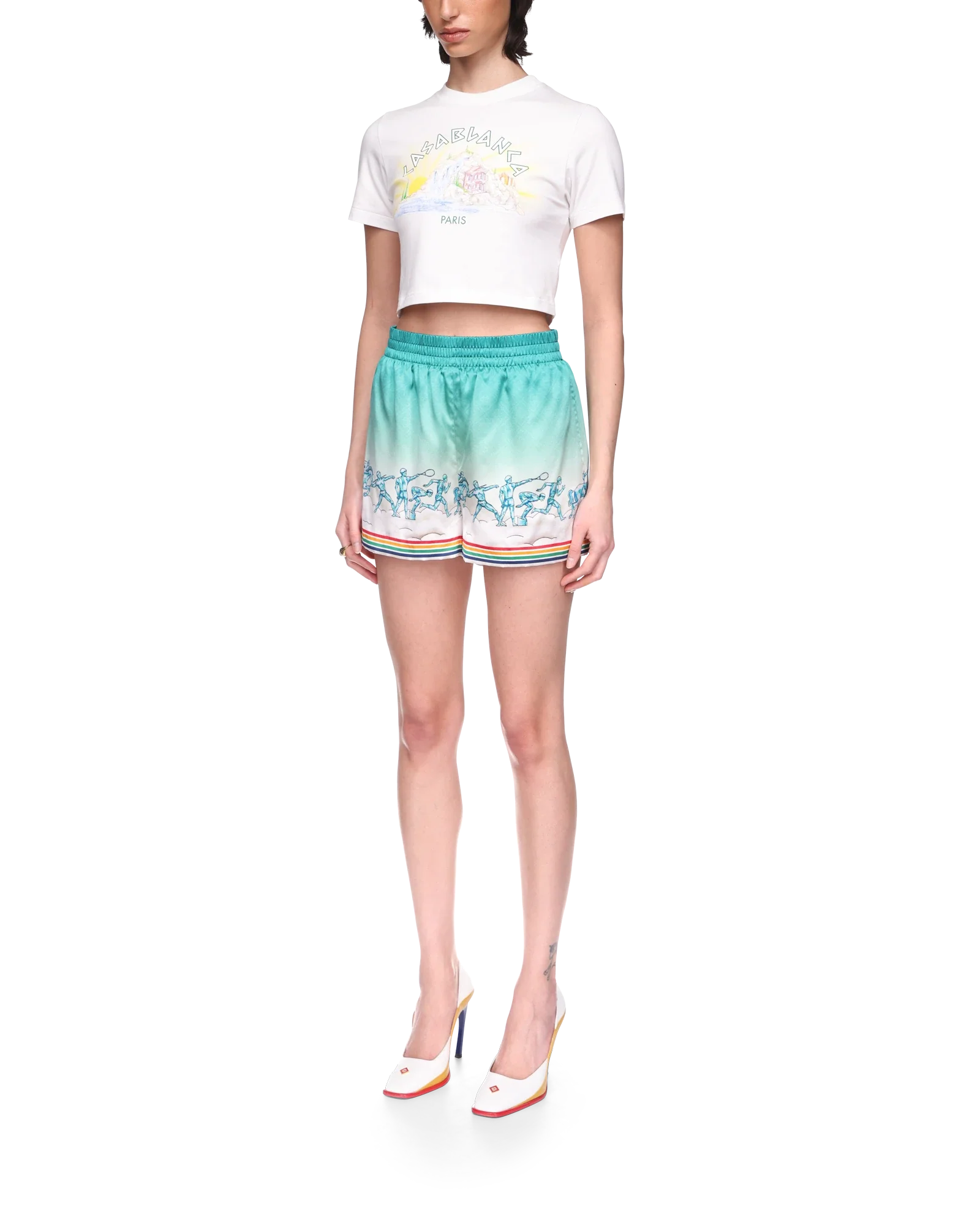 Pantalones cortos de seda Stadium Goddess