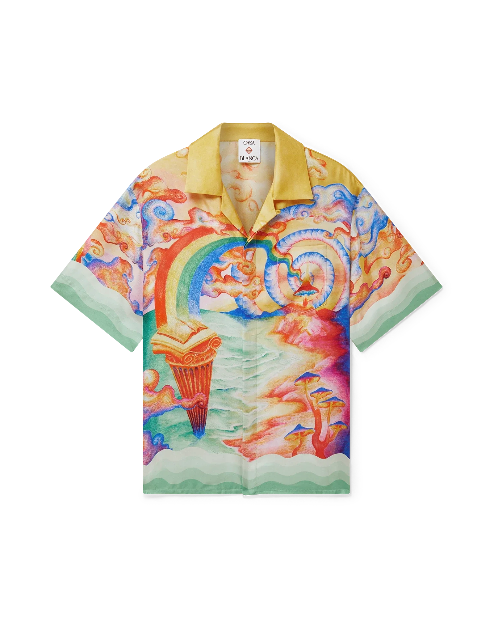 Camisa de seda de manga corta Nature's Teacher