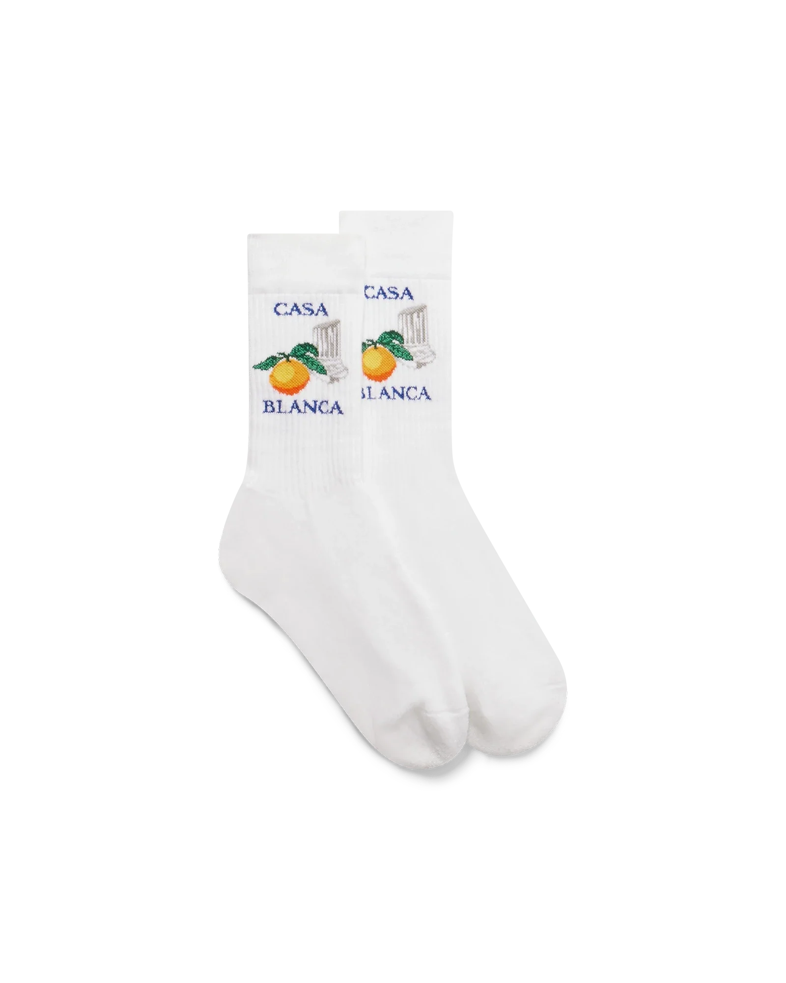 Calcetines de columna naranja