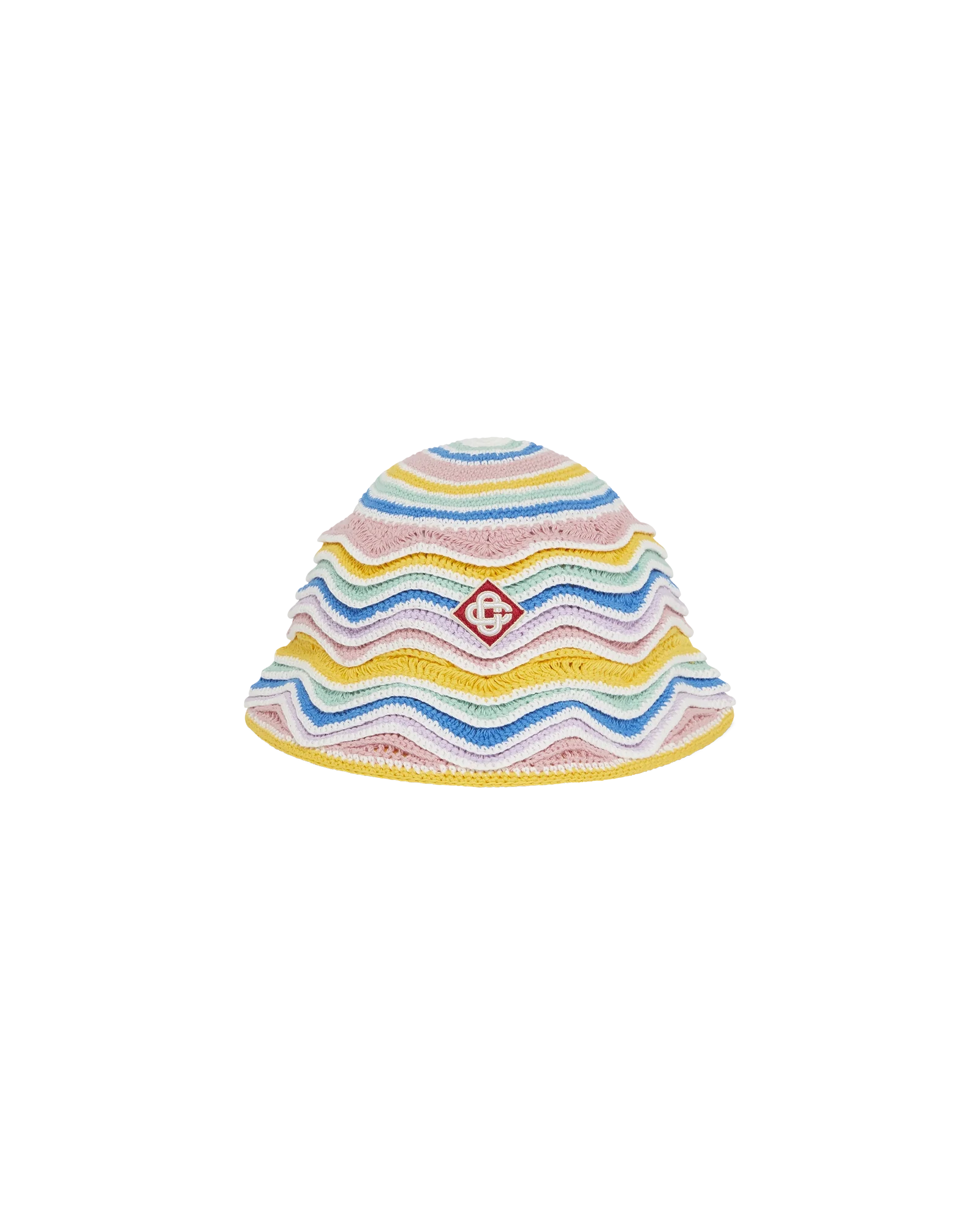 Gorro de crochet en zigzag