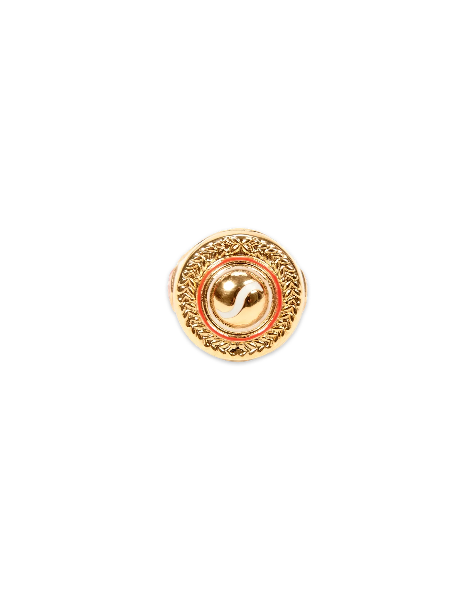 Anillo con medallón deportivo