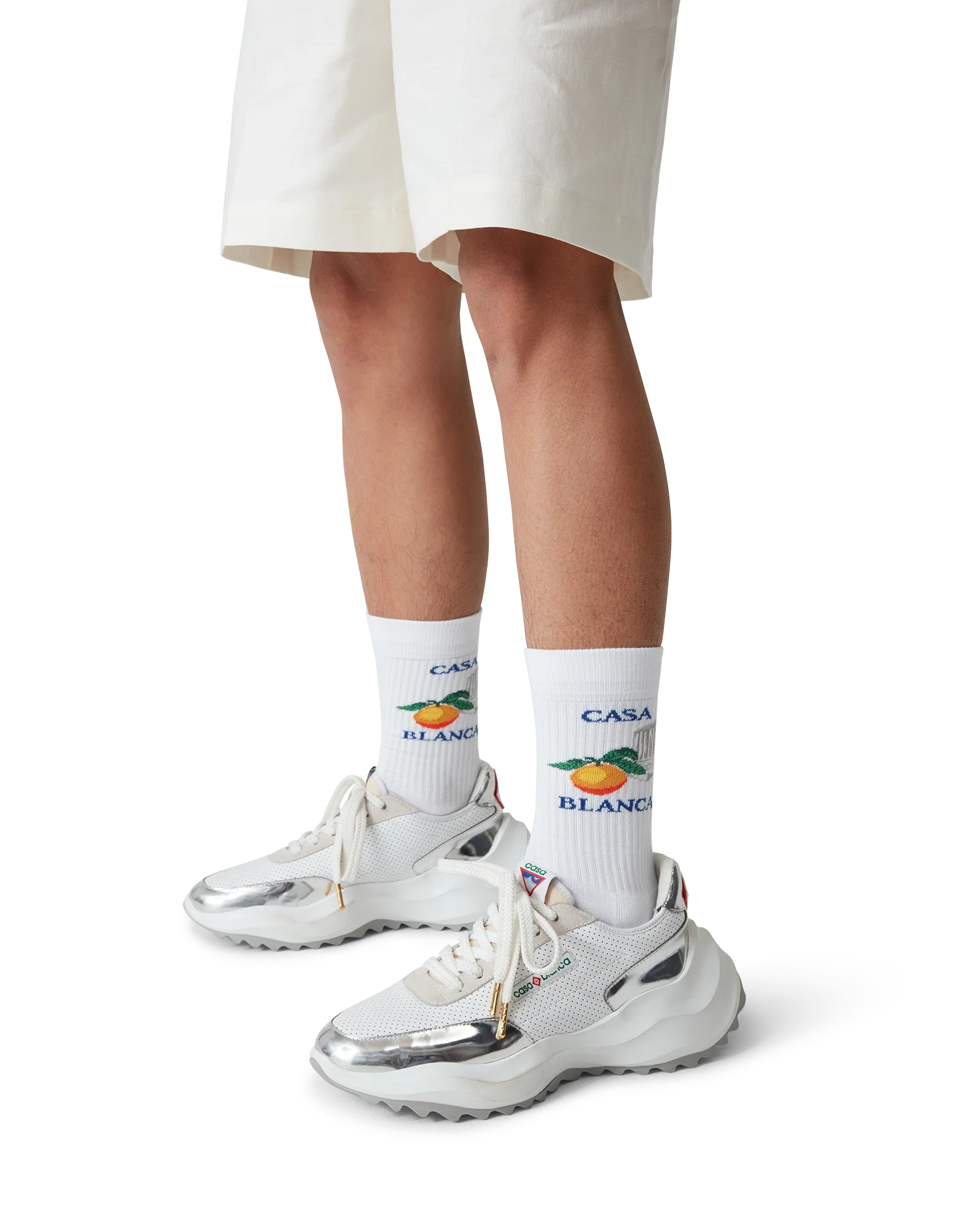 Orange Column Socks