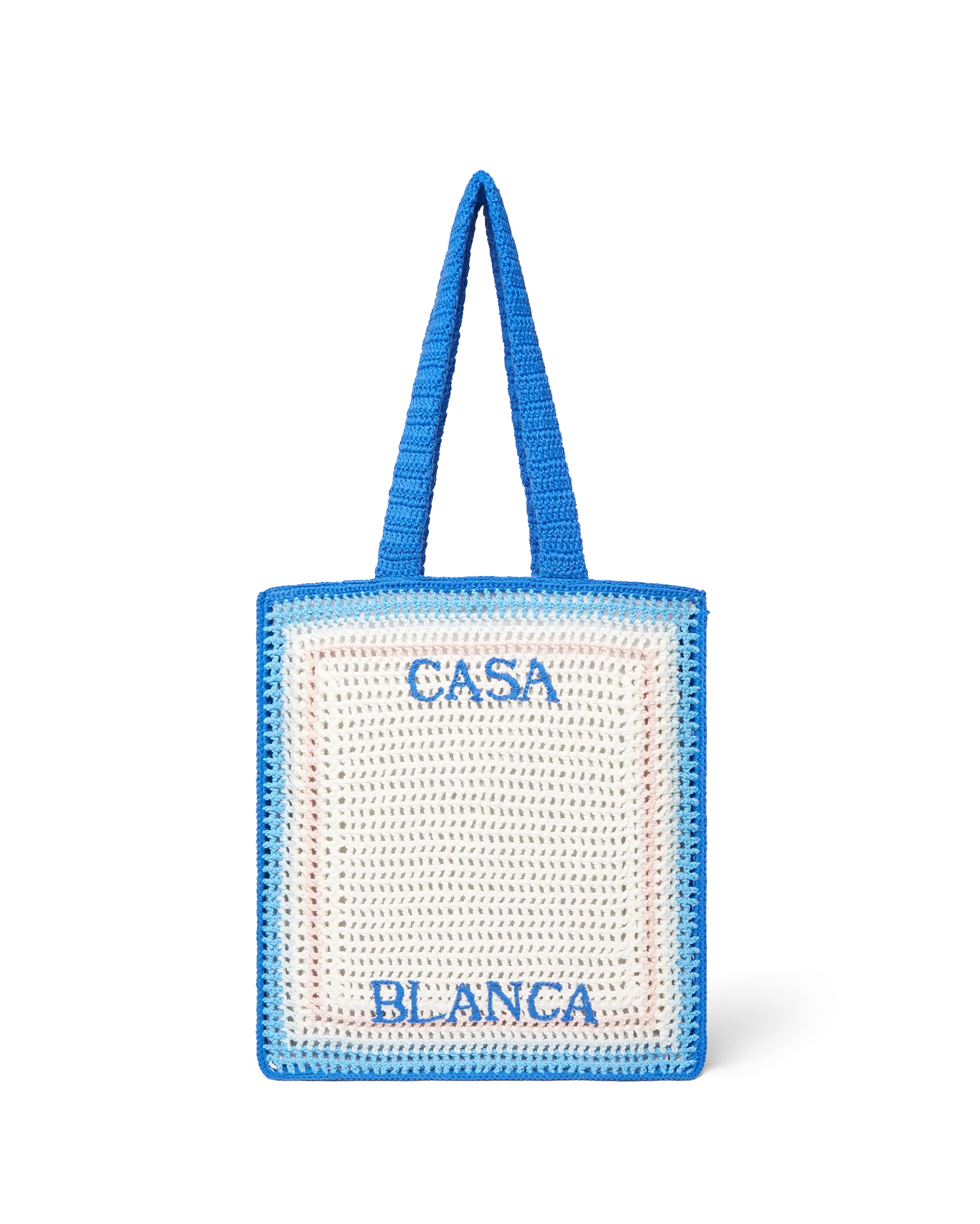 Bolso de crochet a rayas