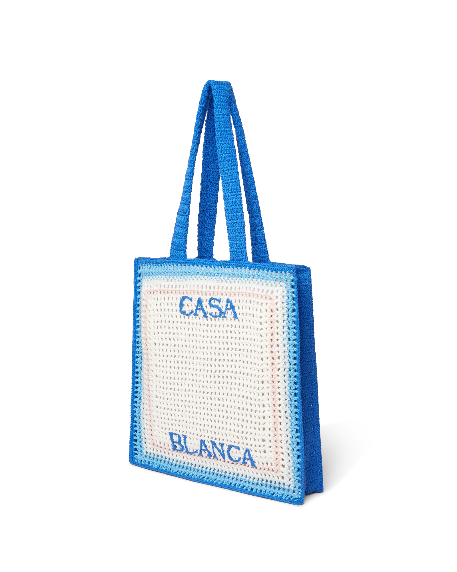 Bolso de crochet a rayas
