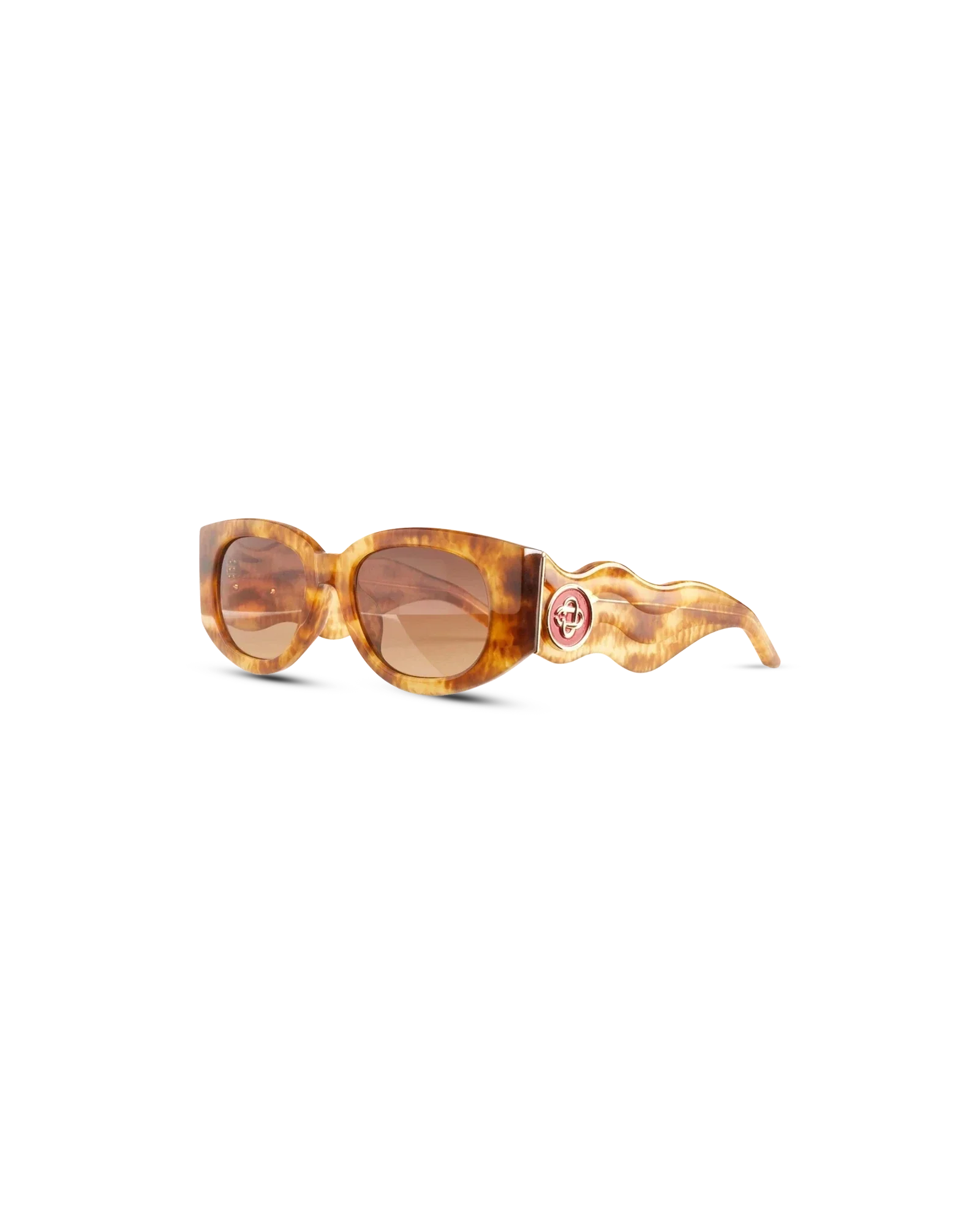Gafas de sol Memphis doradas y marrones