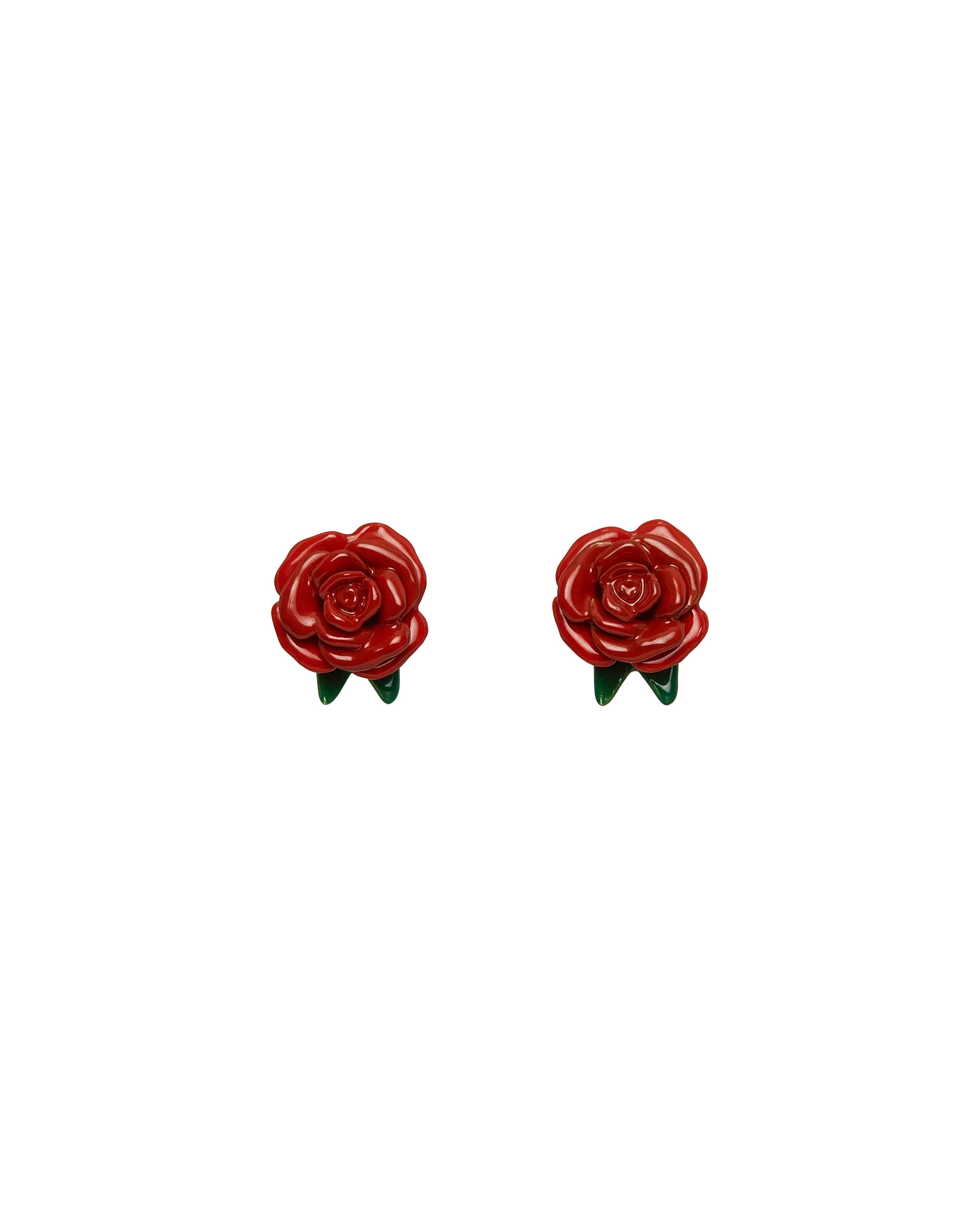 Pendientes colgantes de rosa