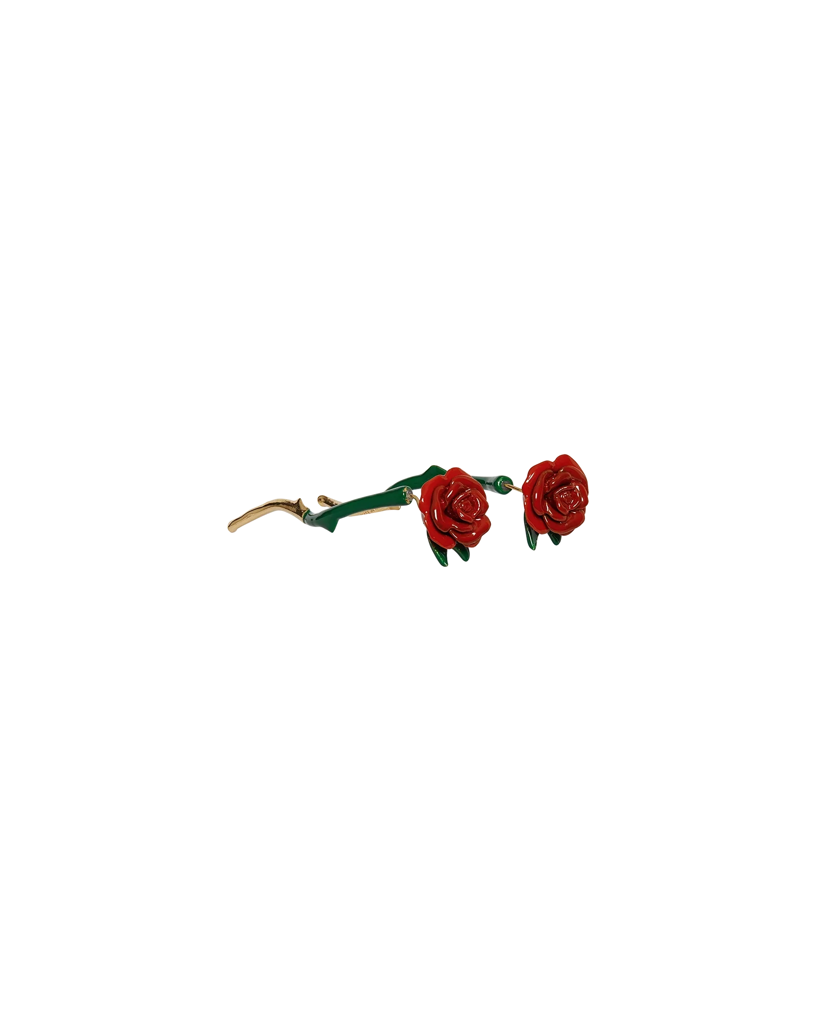 Pendientes colgantes de rosa