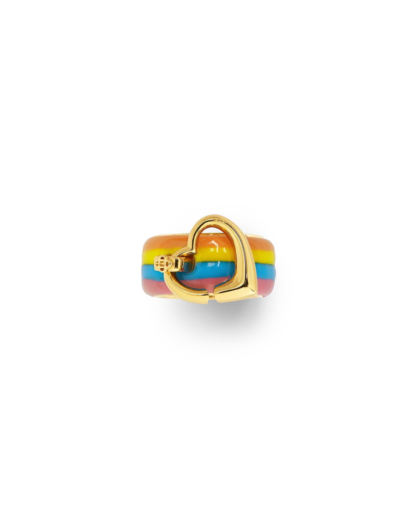 Anillo de corazón arcoíris