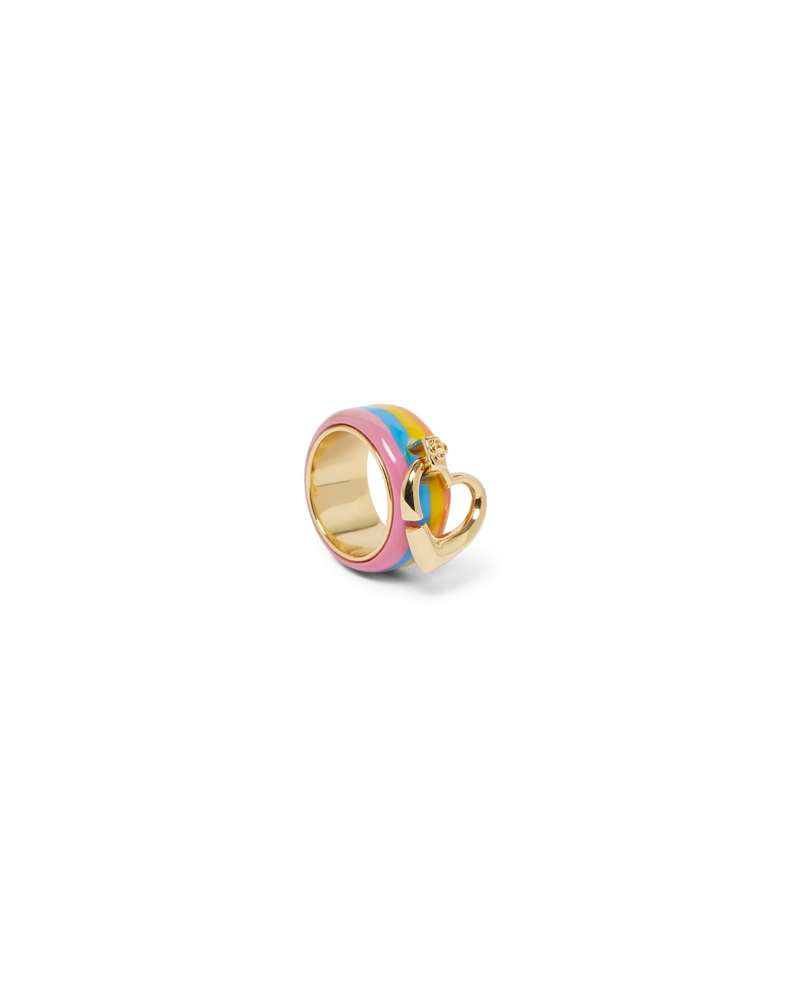 Anillo de corazón arcoíris
