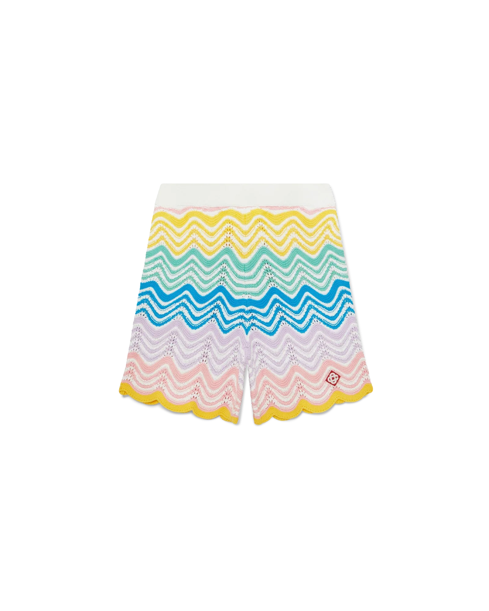 Gradient Wave Knit Shorts
