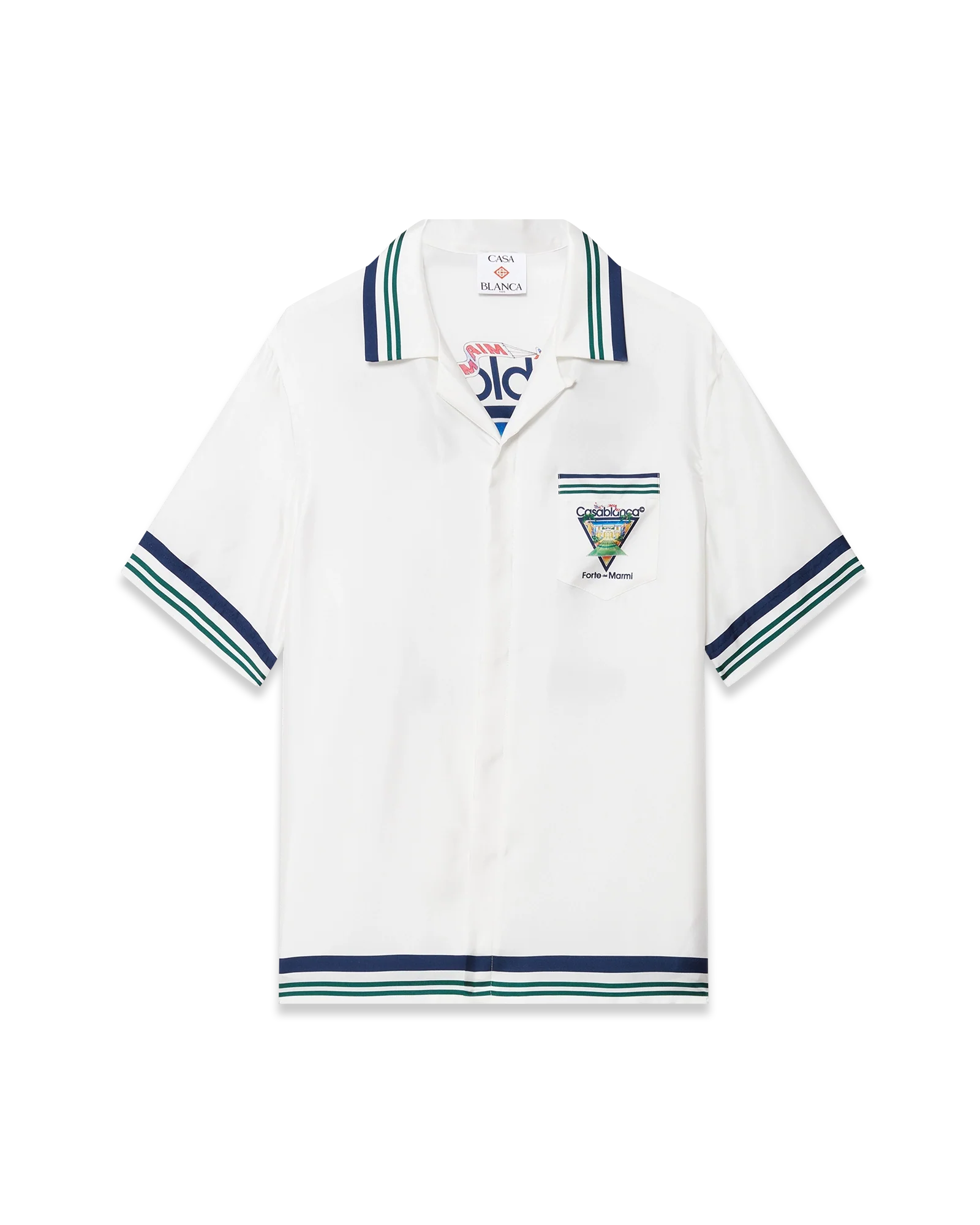 Camisa de seda de manga corta Miami Open x Forte Dei Marmi