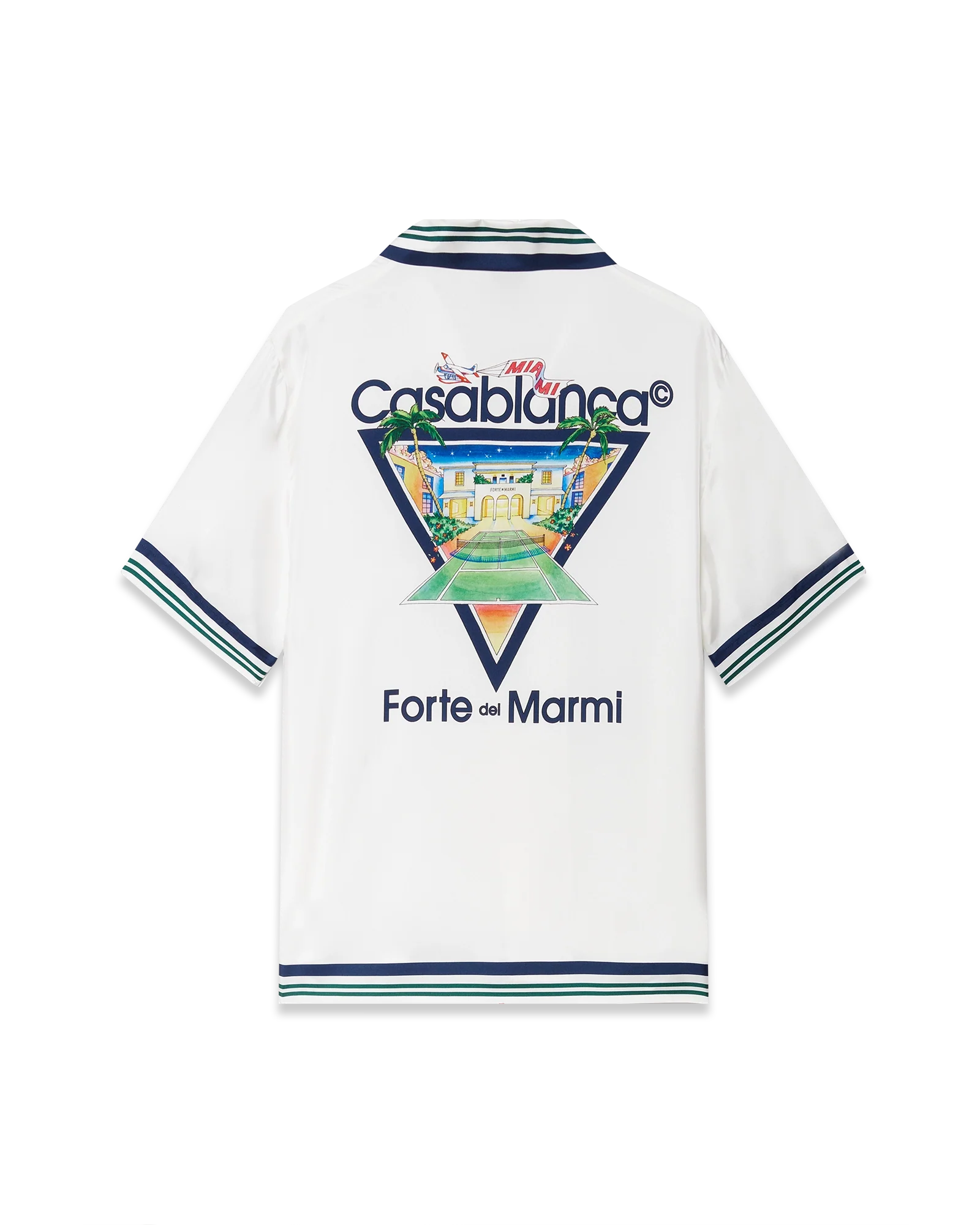 Camisa de seda de manga corta Miami Open x Forte Dei Marmi