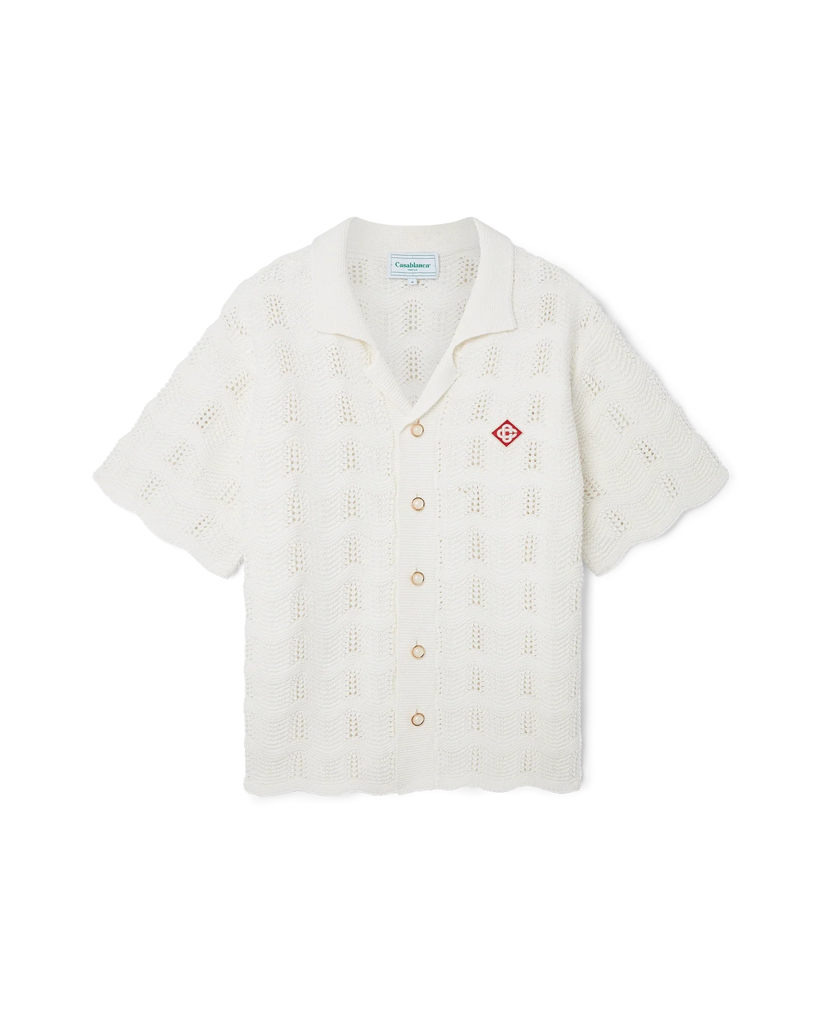 Camisa de crochet ondulada