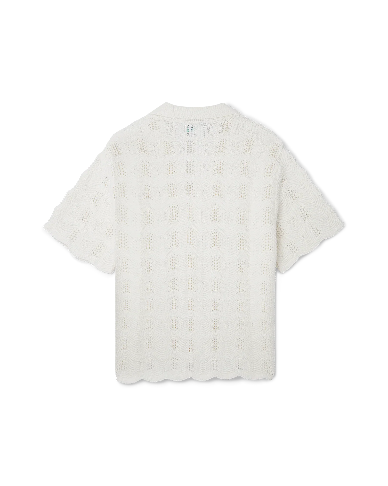Camisa de crochet ondulada