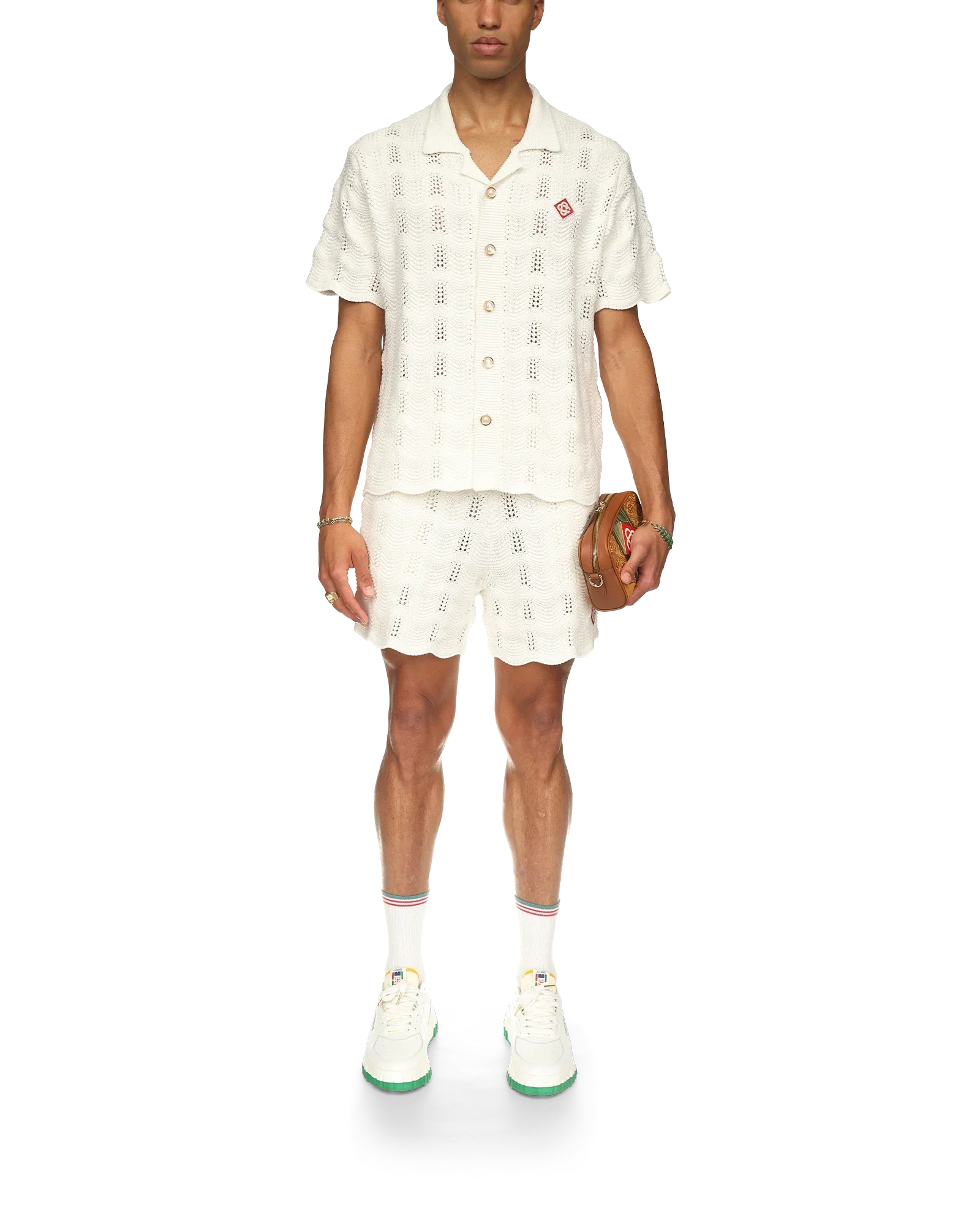 Camisa de crochet ondulada