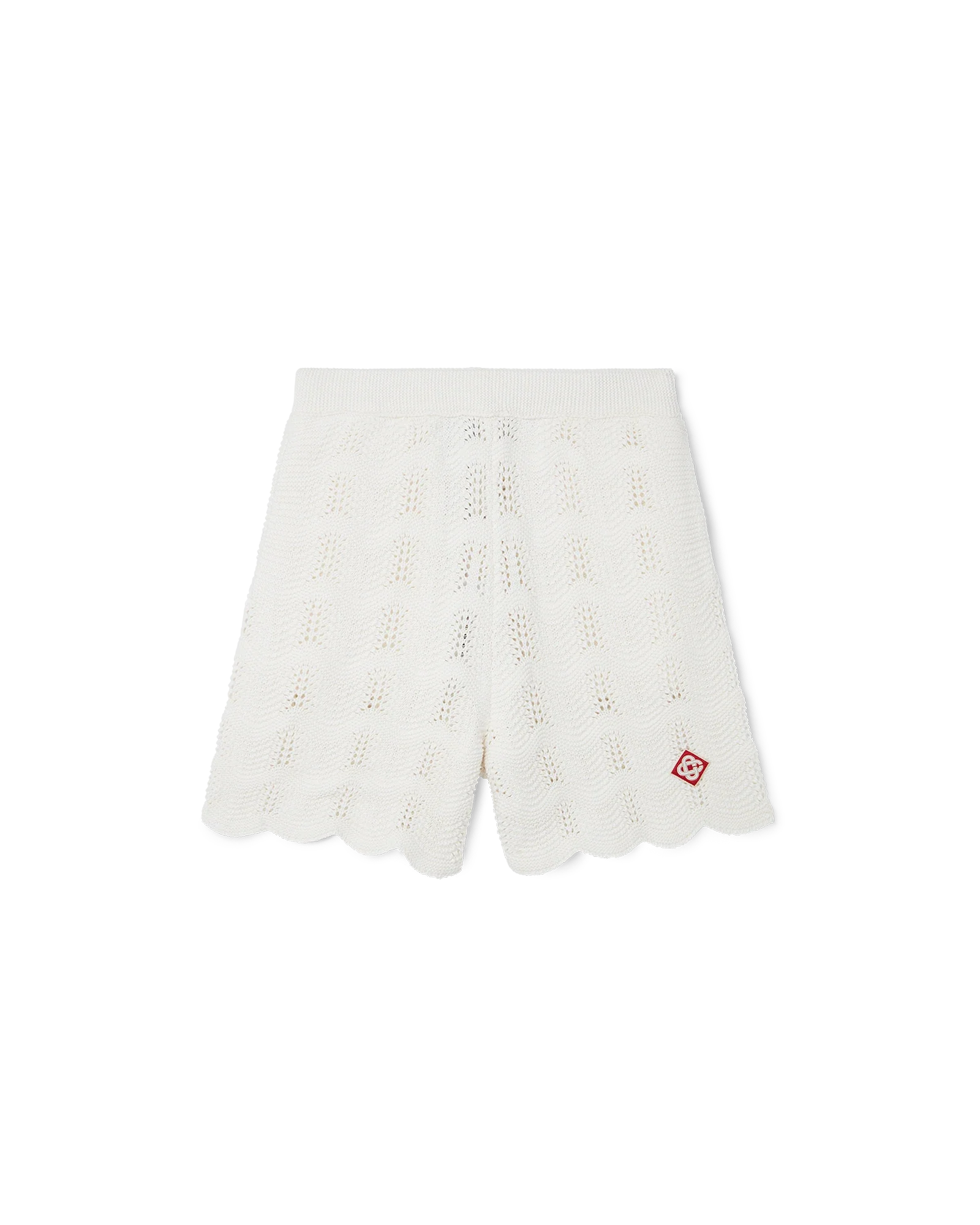 Pantalones cortos de crochet con ondas