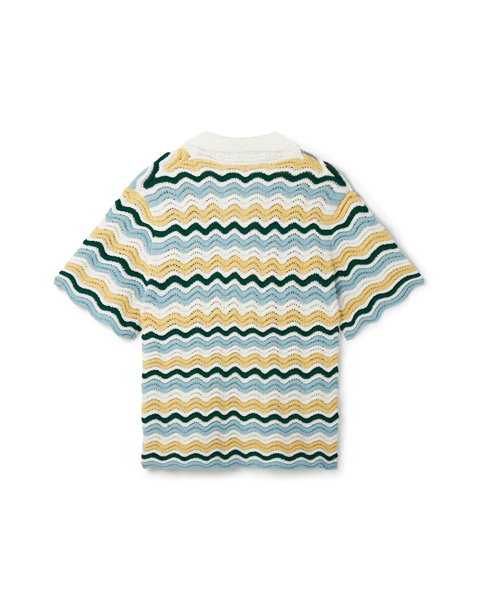 Camisa de bouclé ondulada