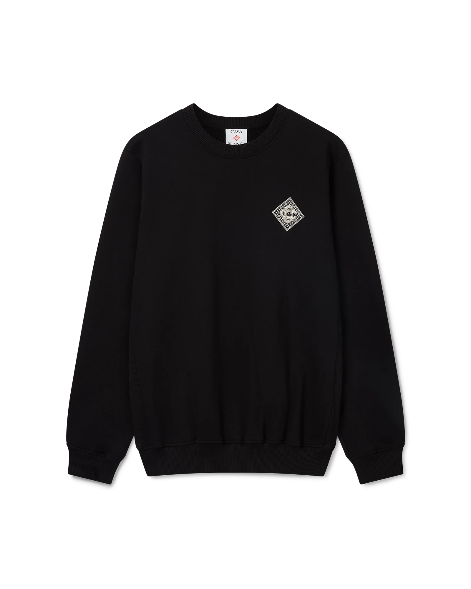 Sudadera con diamantes de perla