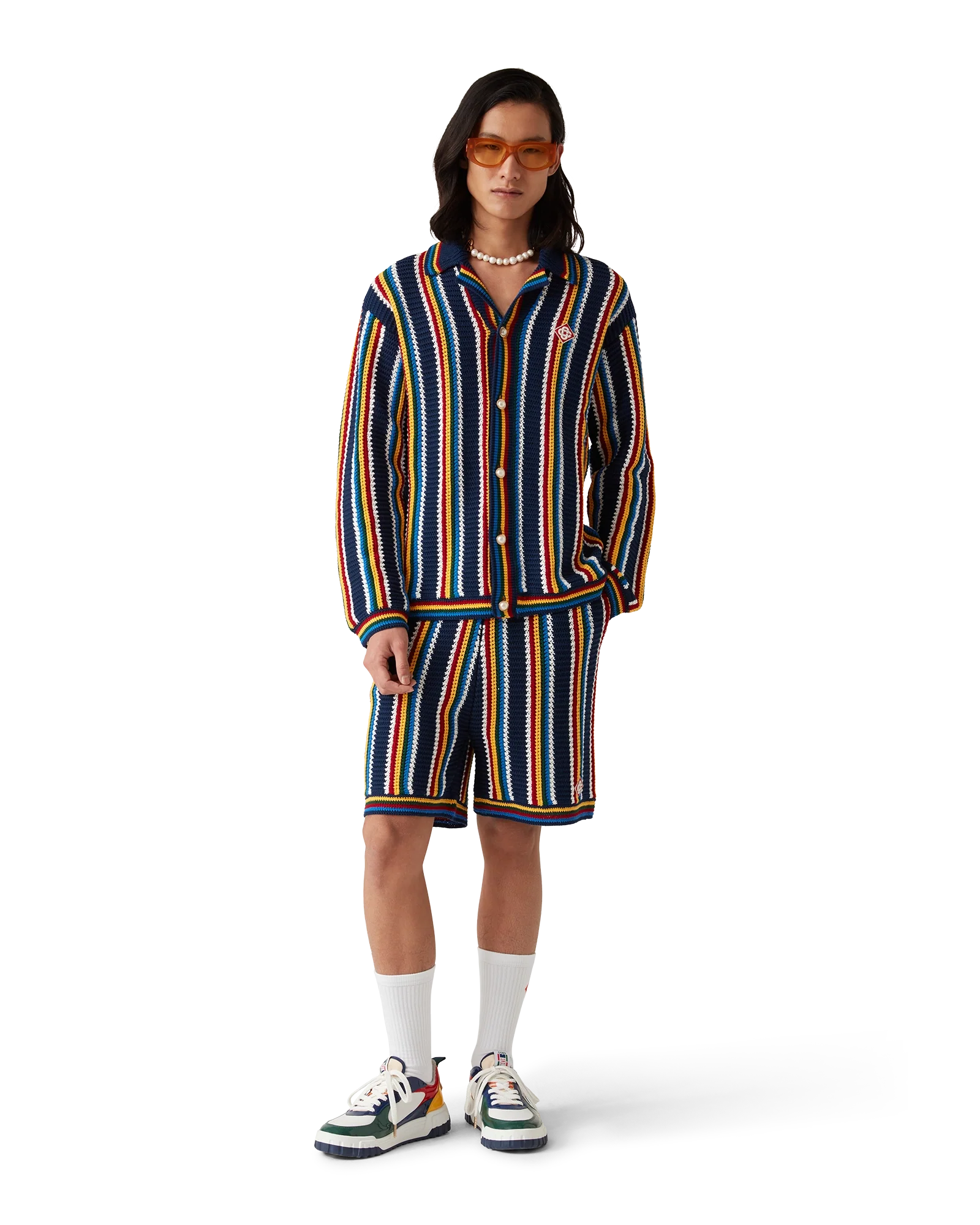 Crochet Stripe Shirt