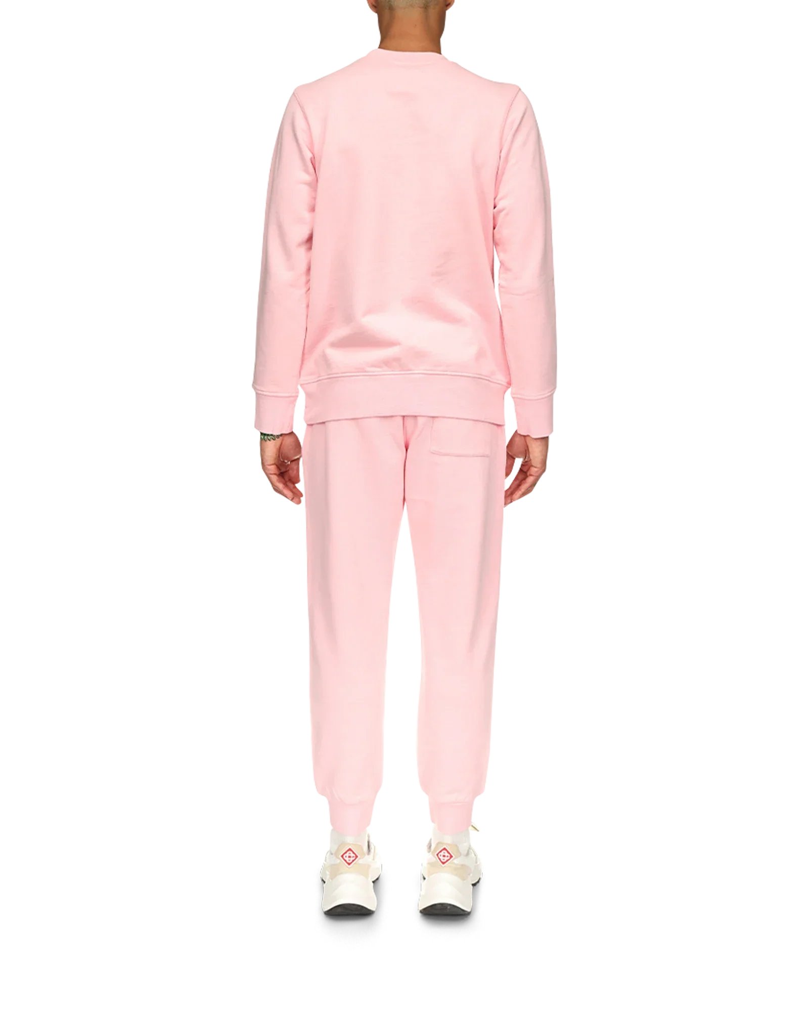 Sudadera con parche de logotipo rosa
