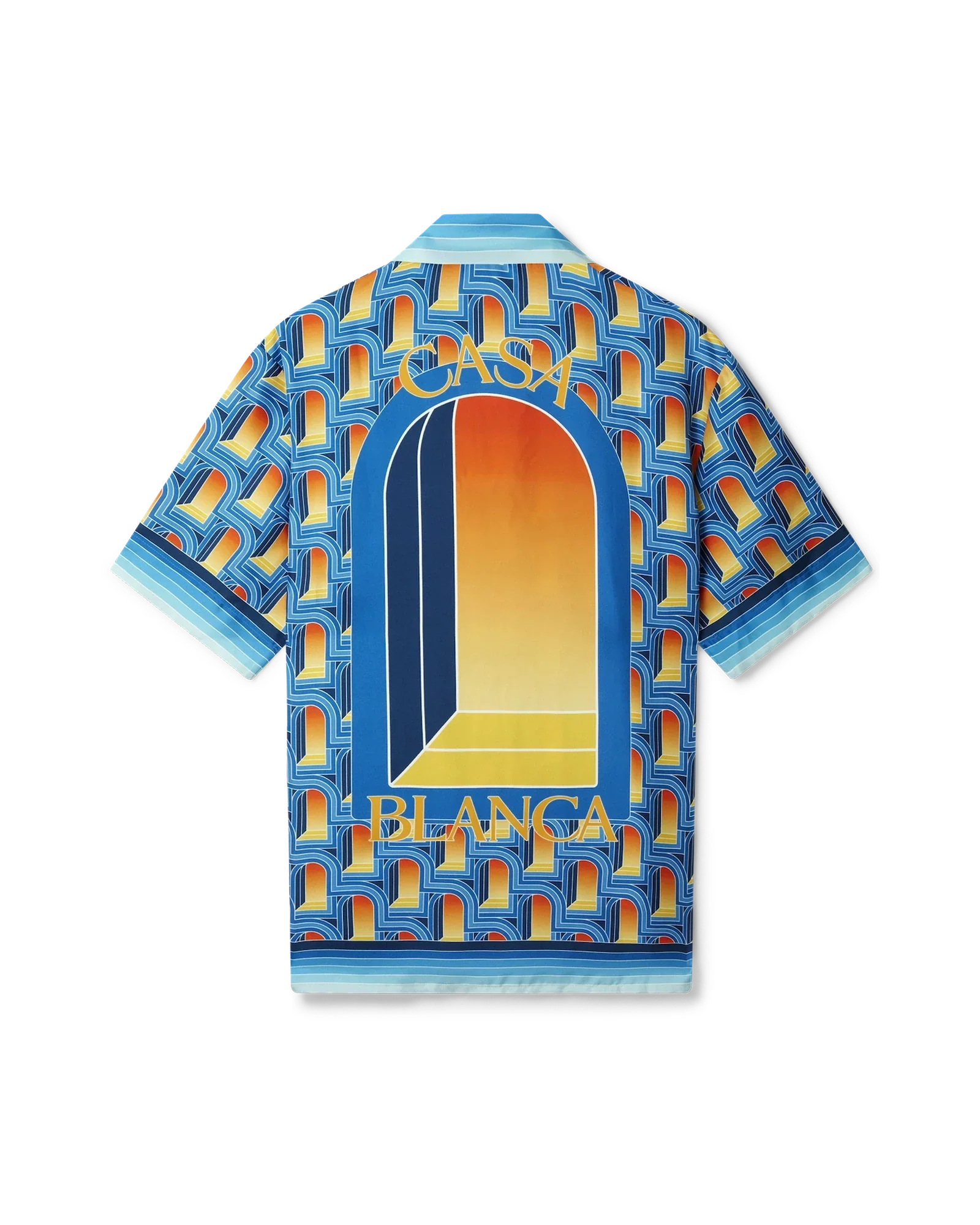 Camisa de seda con cuello cubano The Night Ark