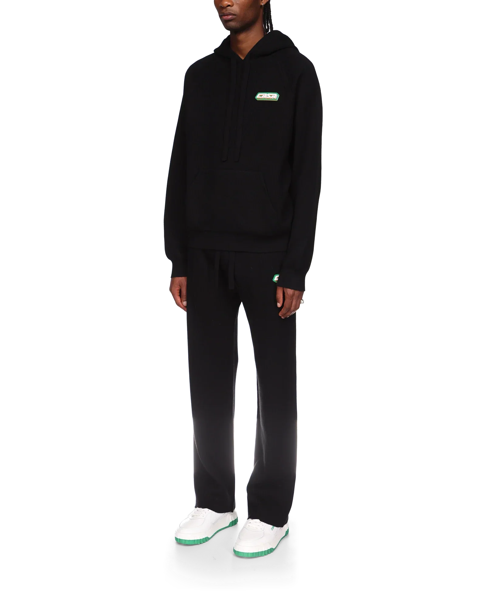Sudadera con capucha y efecto acanalado