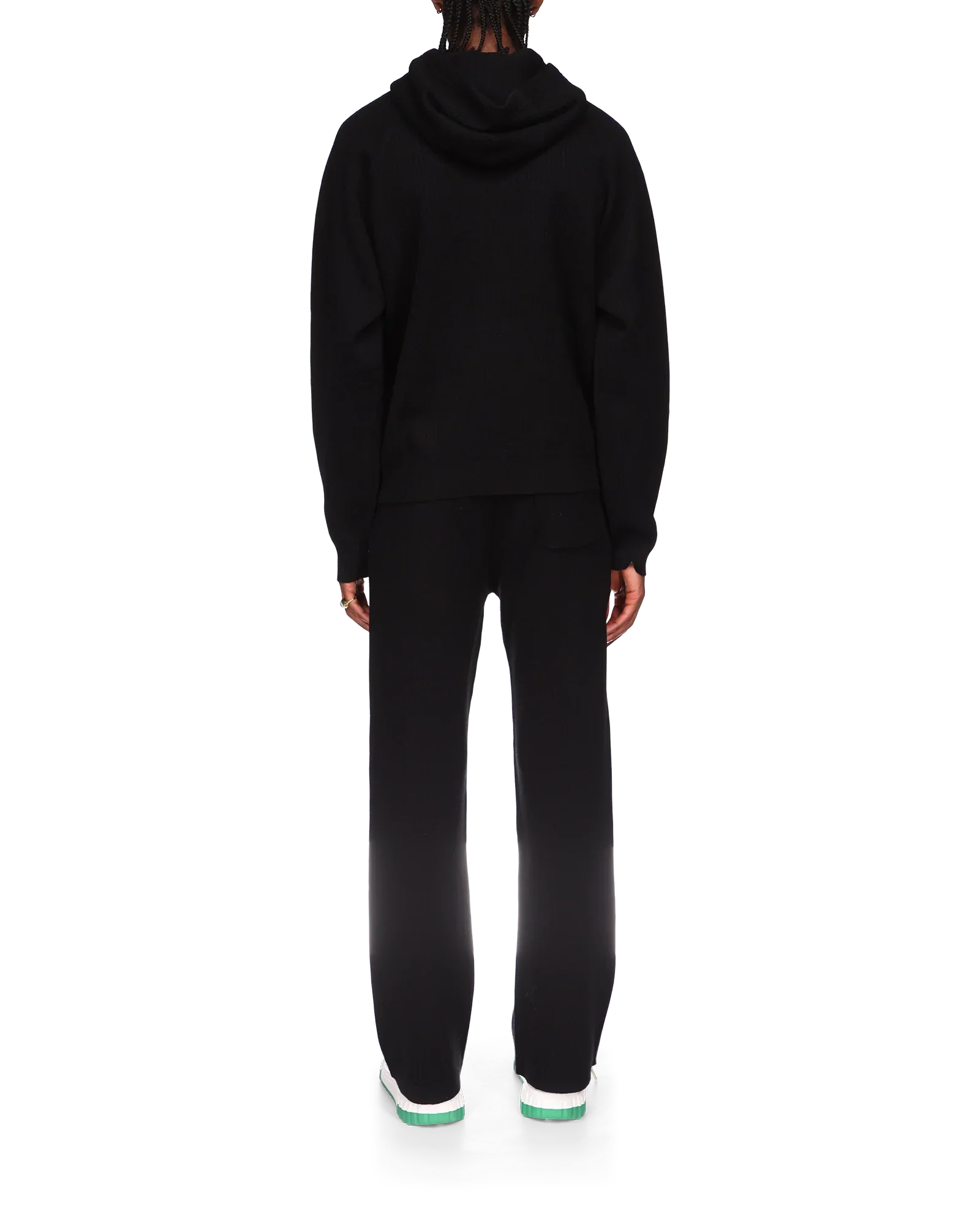 Sudadera con capucha y efecto acanalado