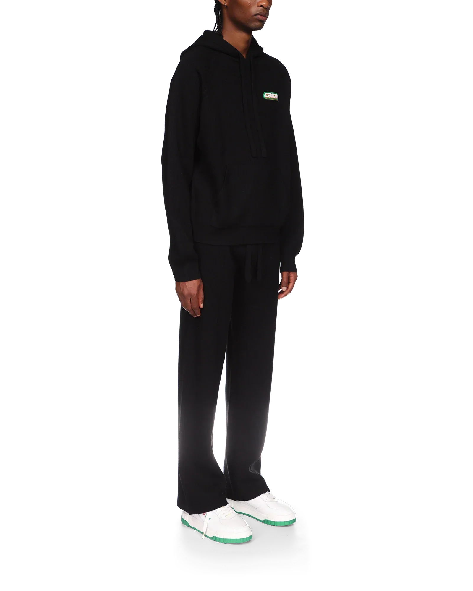 Sudadera con capucha y efecto acanalado